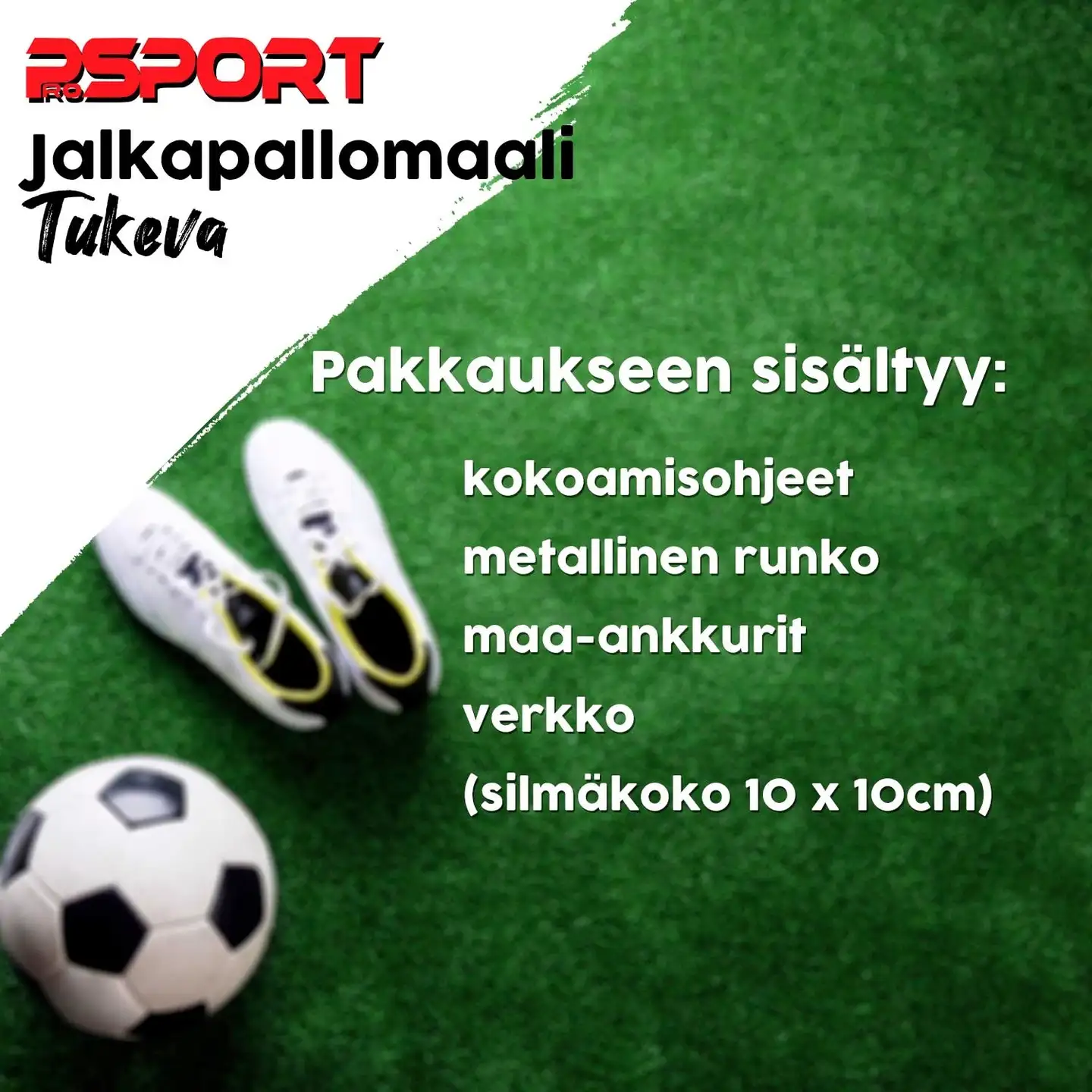 ProSport jalkapallomaali tukeva 210x150x50 cm - 2