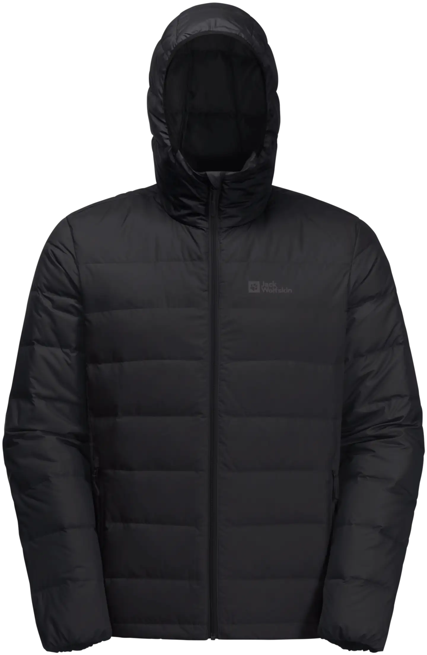 Jack Wolfskin miesten untuvatakki Ather down hoody jacket m 120767 - BLACK - 1