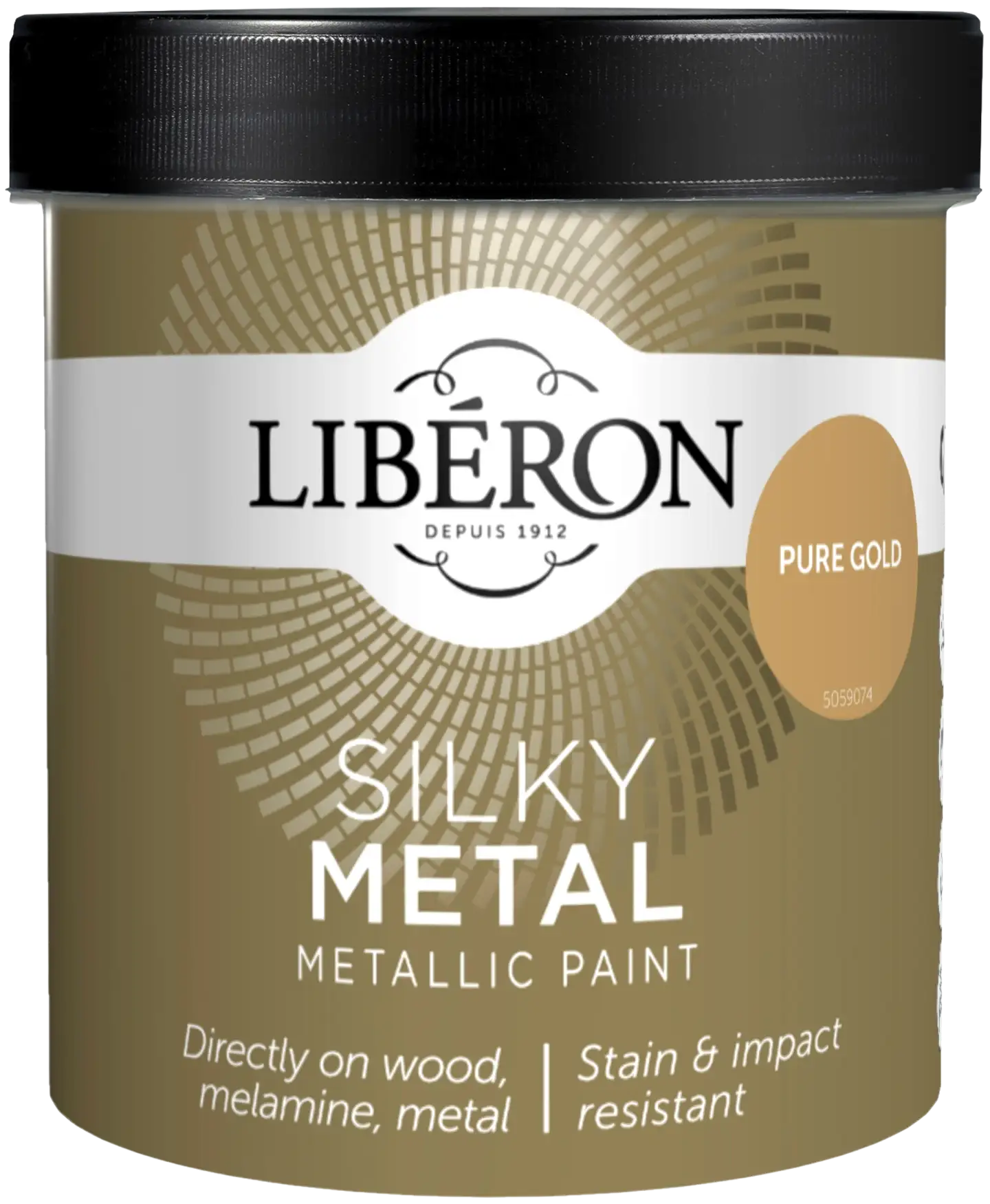 Liberon Silky Metalliefektimaali 500ml Pure Gold gloss - 1