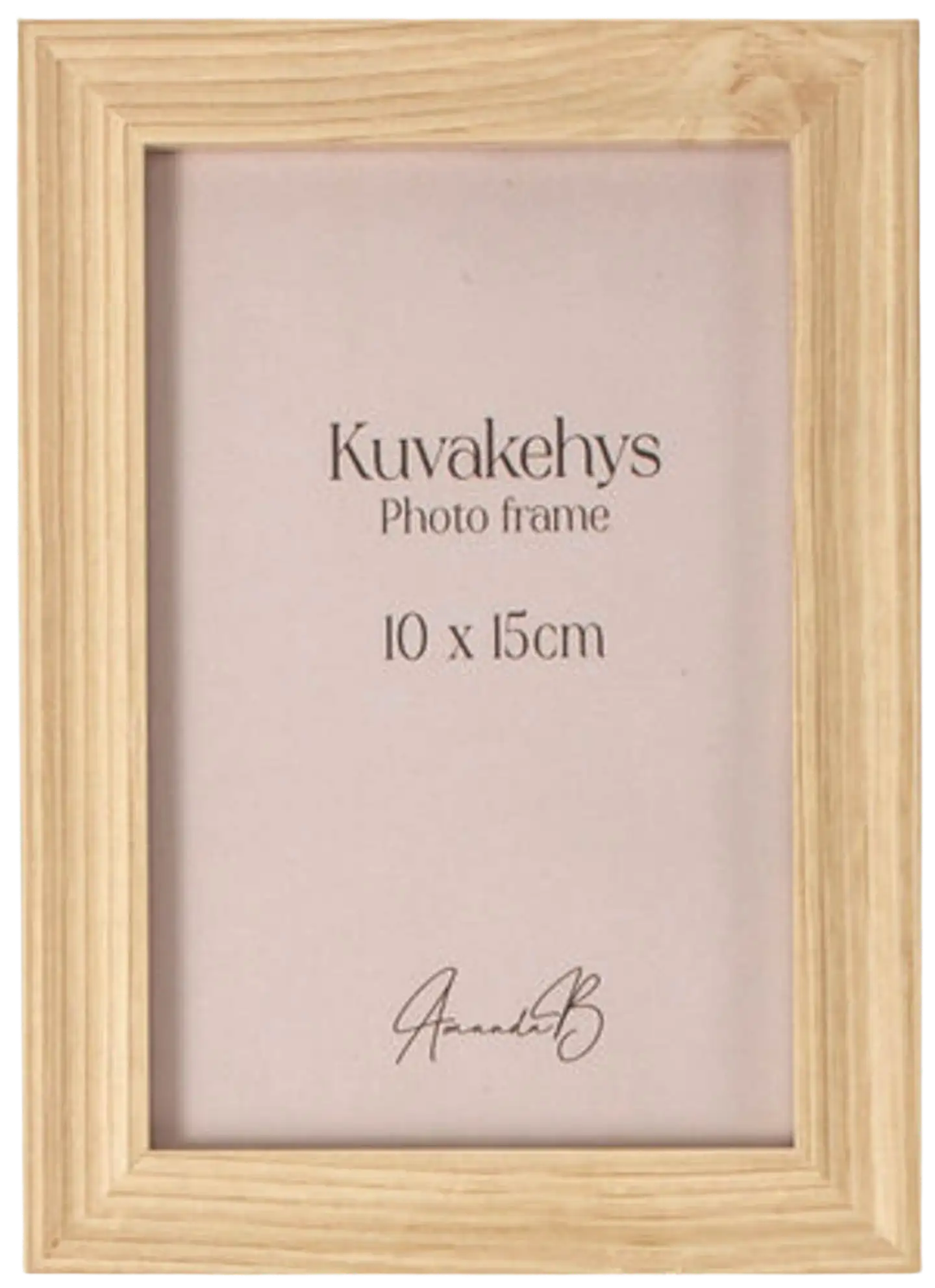 AmandaB Valokuvakehys 10x15cm, vaalea puu