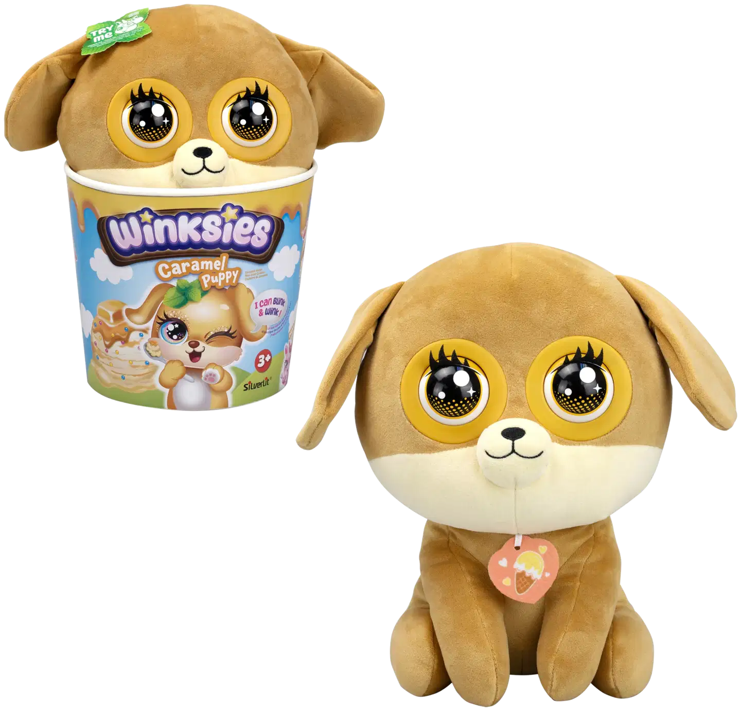 Silverlit pehmolelu räpyttelevillä silmillä Winksies, erilaisia - 15