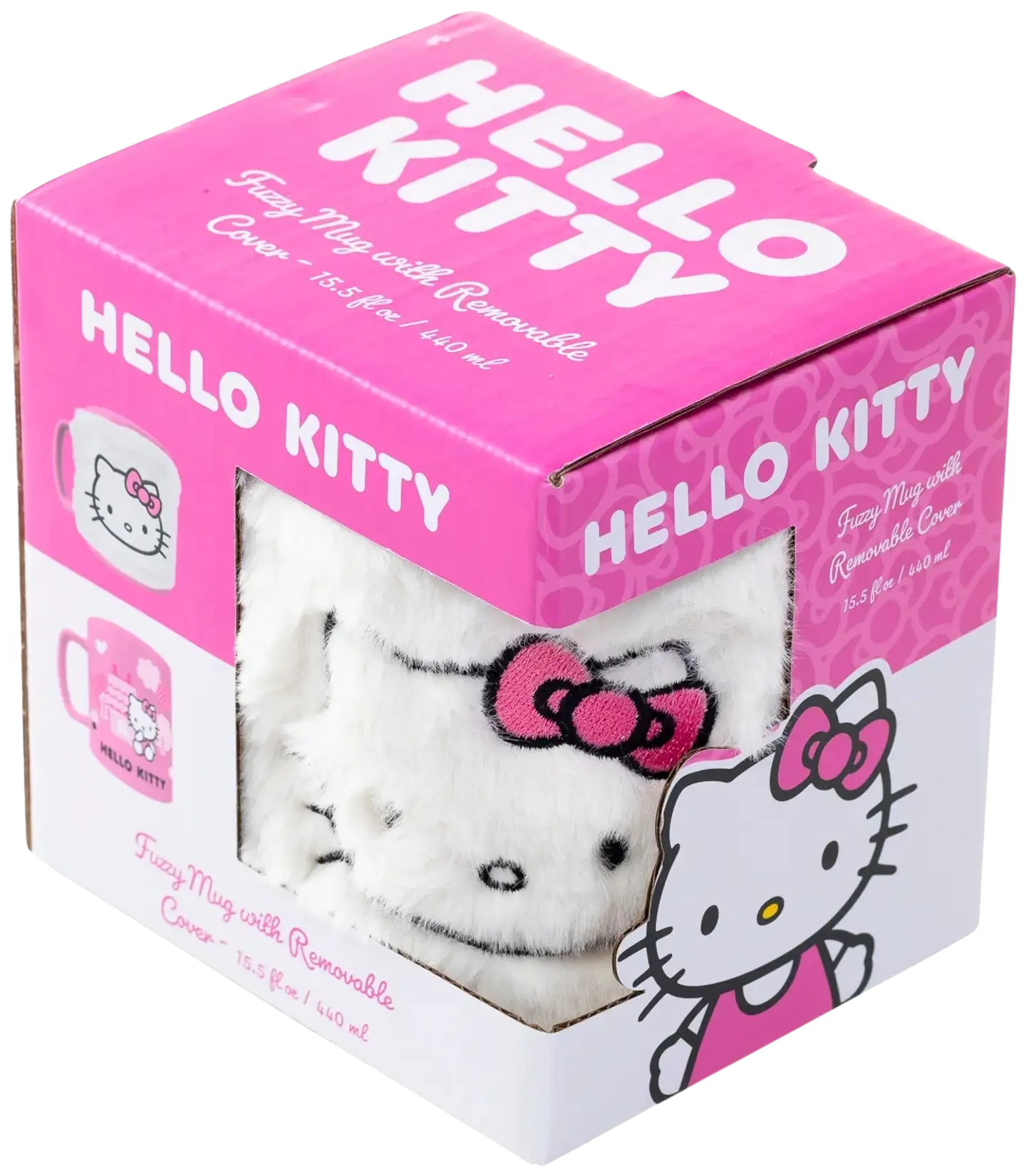 Hello Kitty (Pink Bow Face Icon) Fuzzy Muki - 3