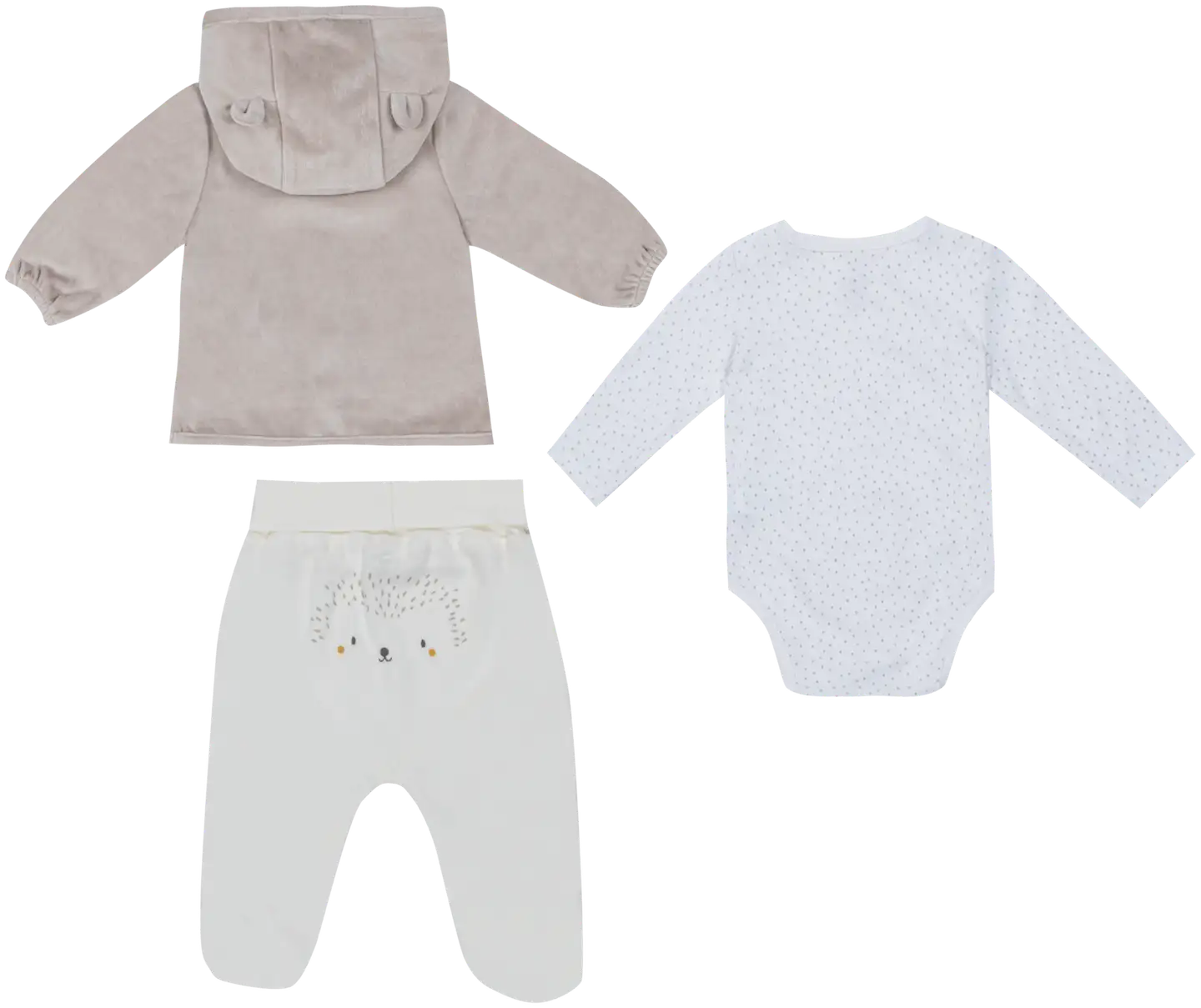 TEX BABY vauvojen setti takki, leggingsit ja body Sand - SAND - 2