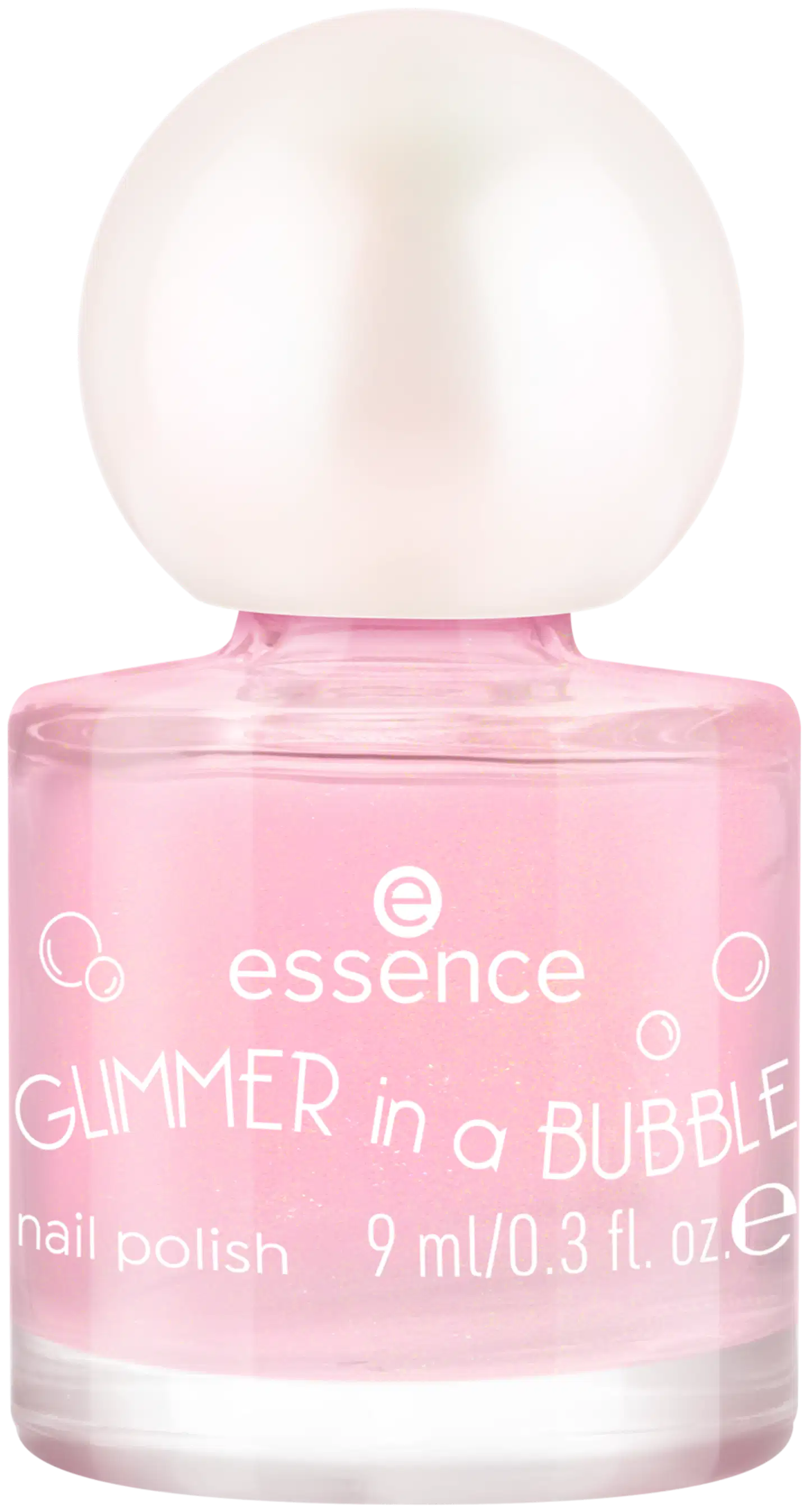essence GLIMMER IN A BUBBLE nail polish 01 Glaze In A Haze 9 ml - 1