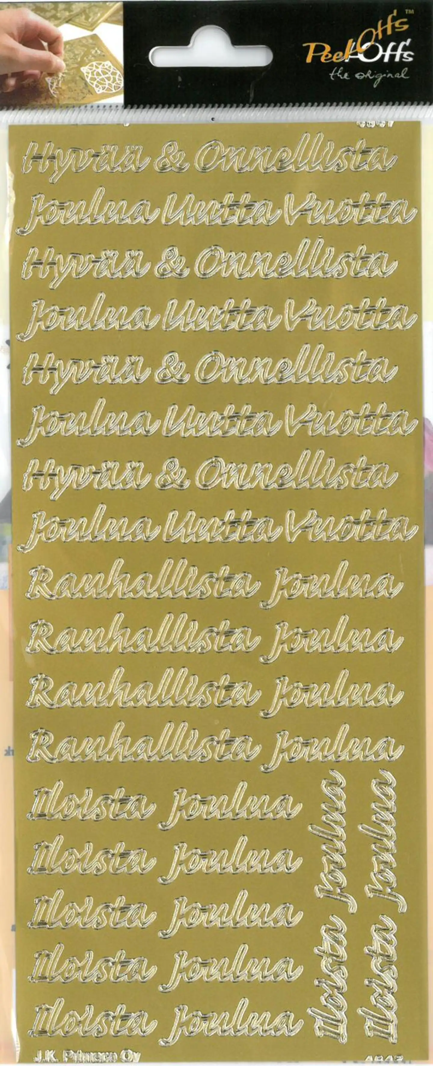 J.K. Primeco Ääriviivatarra Joulu - 3