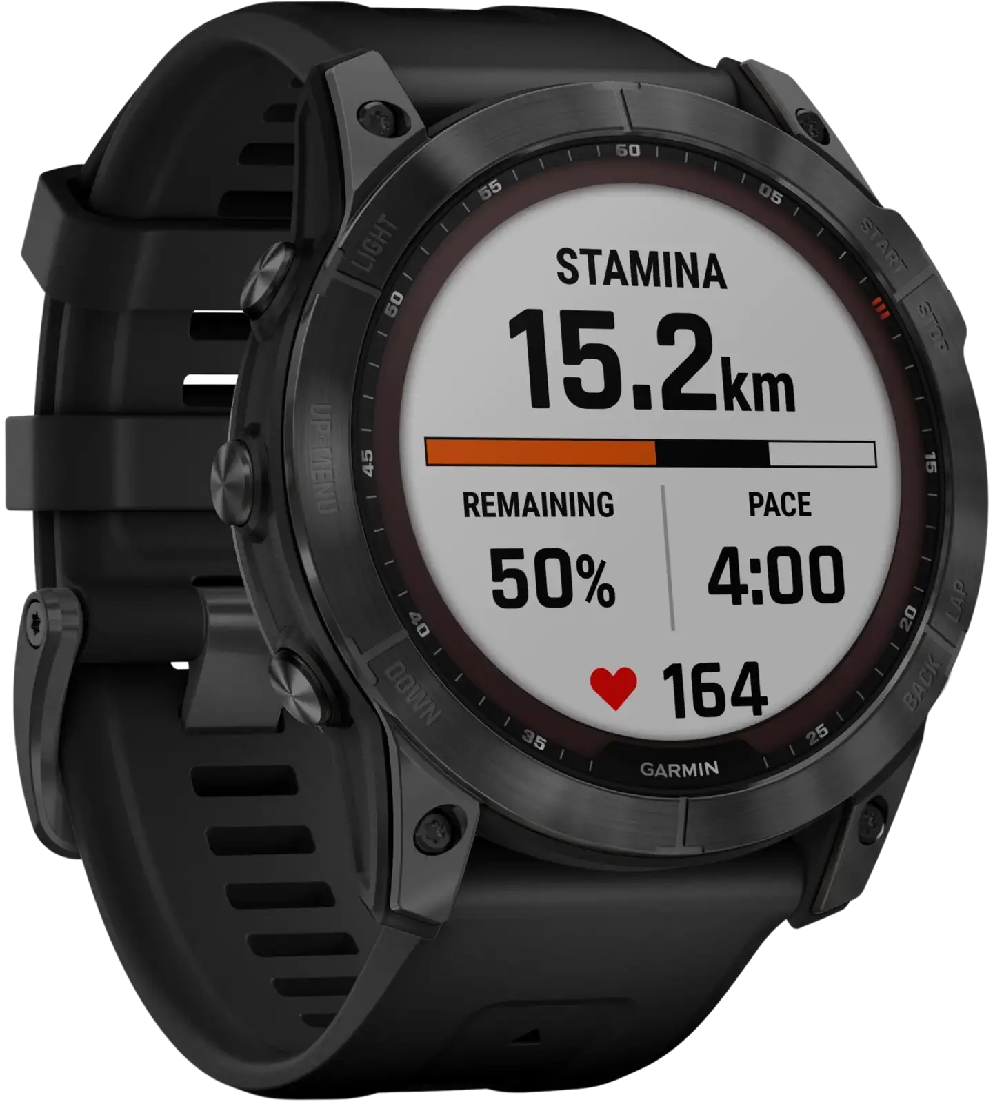 Garmin Fenix 7X Solar tummanharmaa/musta multisport GPS kello - 6