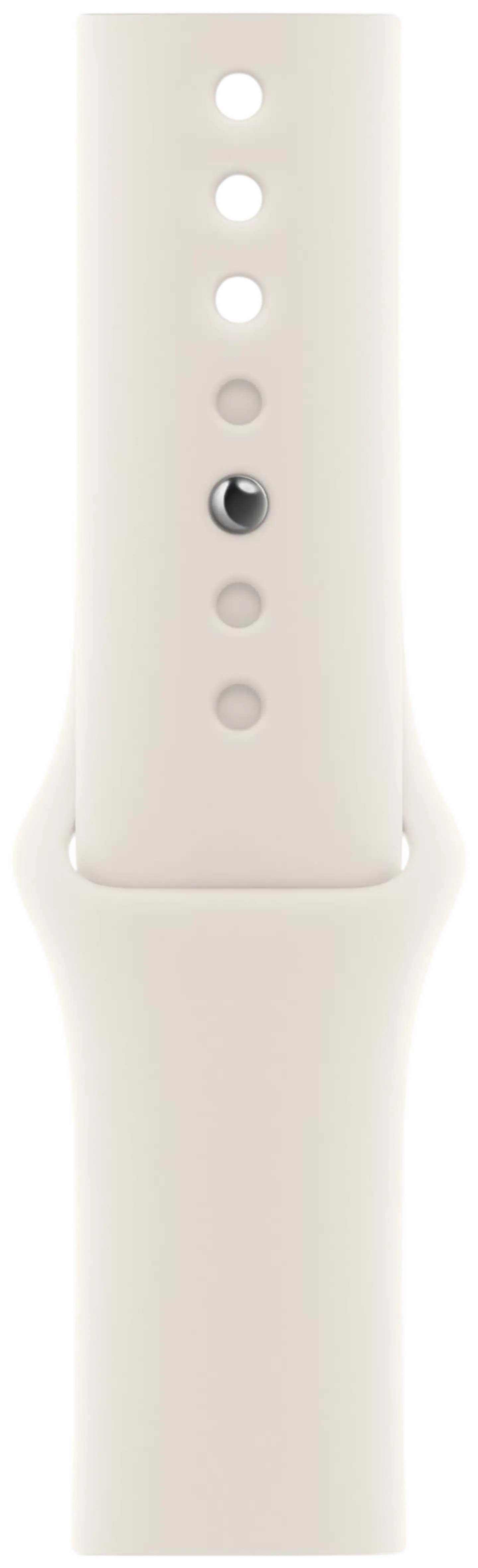 Apple Watch SE GPS 44mm valkoinen alumiinikotelo, valkoinen Sport ranneke - S/M - MXEU3QN/A - 3
