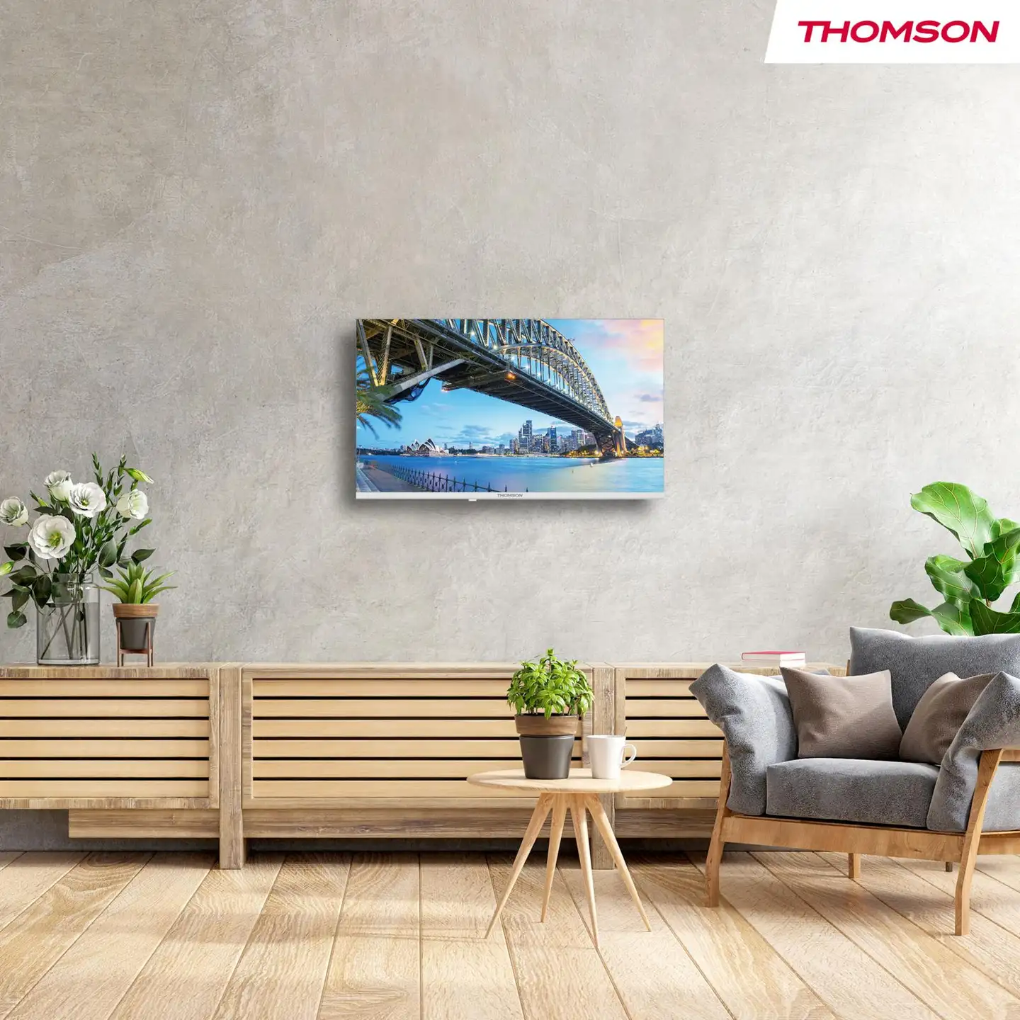 Thomson 32" HD Ready Google TV 32HG2S15W valkoinen - 7