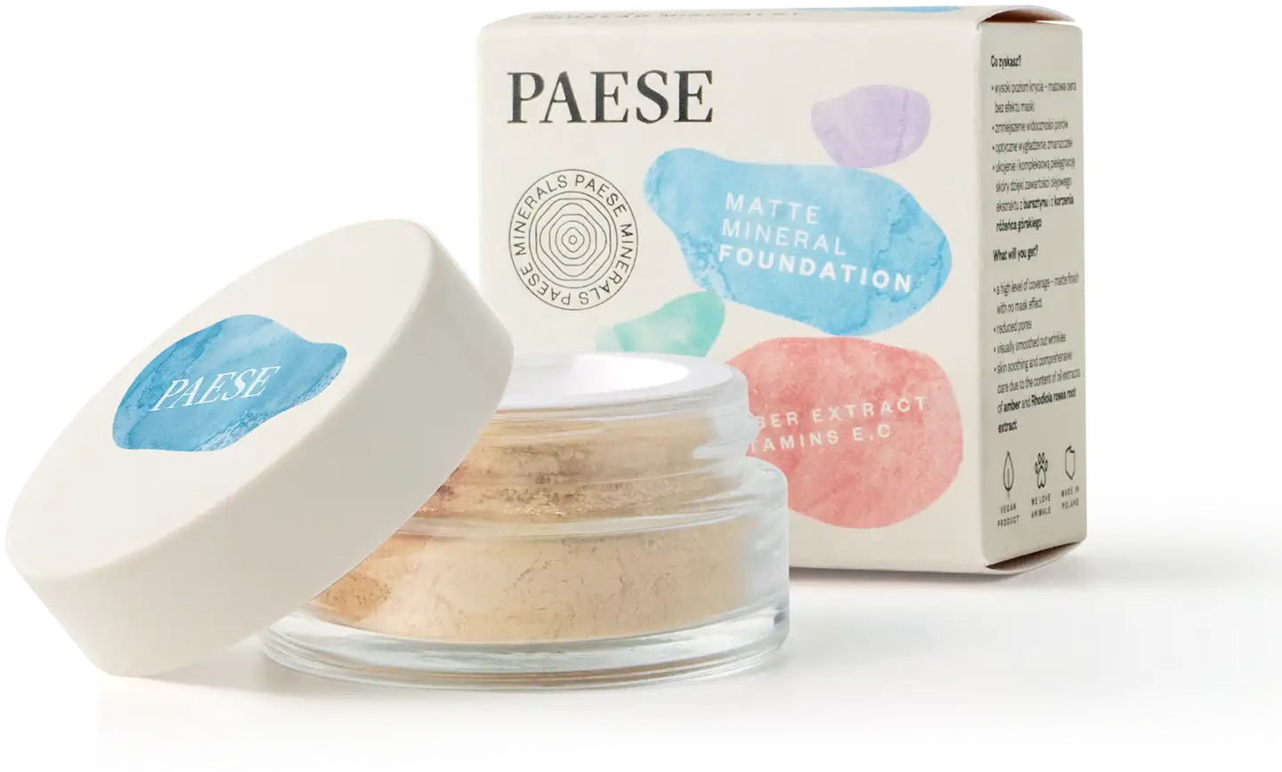 Paese mineraalimeikkipuuteri matta 101W beige - 102W natural - 1