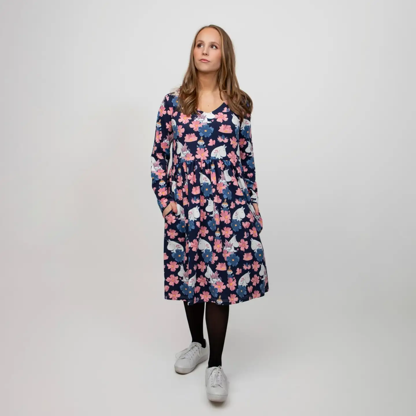 Muumi naisten mekko Hely Kimppu 590633 - tummansininen - 4