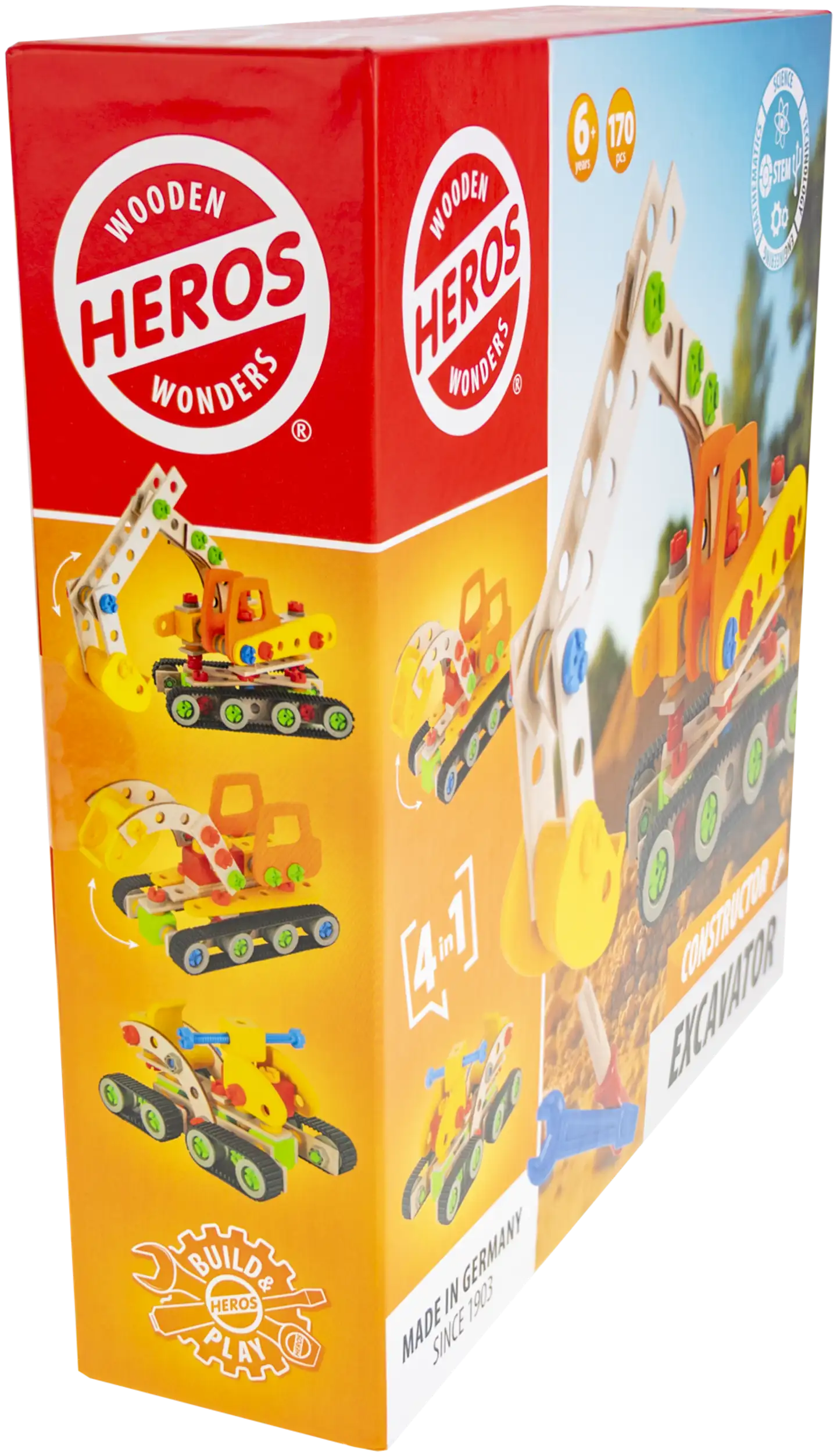 Heros rakennussarja Constructor Kaivinkone 170 osaa - 7