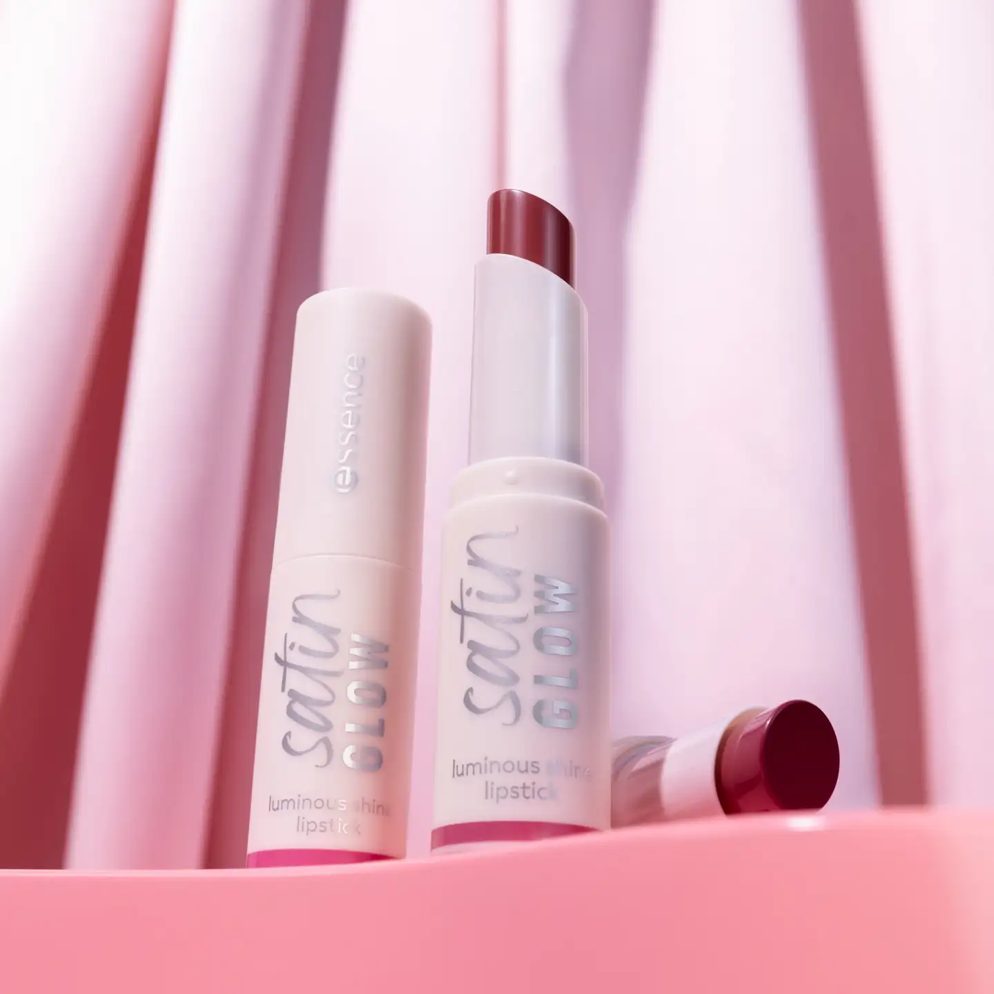 essence satin GLOW luminous shine lipstick 01 Whole Latte Love 3.5 g - Whole Latte Love - 7