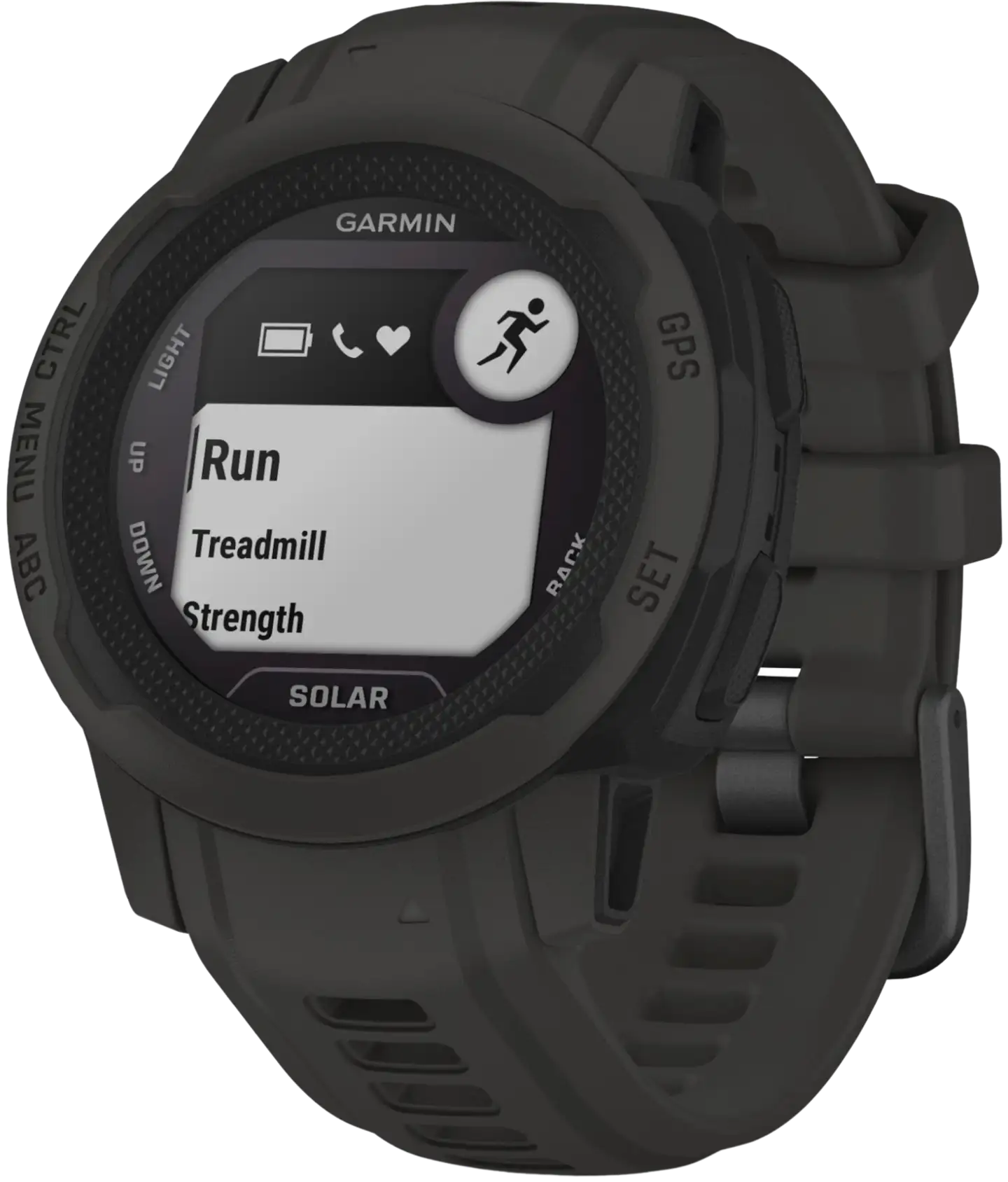 Garmin Instinct 2s solar multisport GPS kello, tummanharmaa - 4