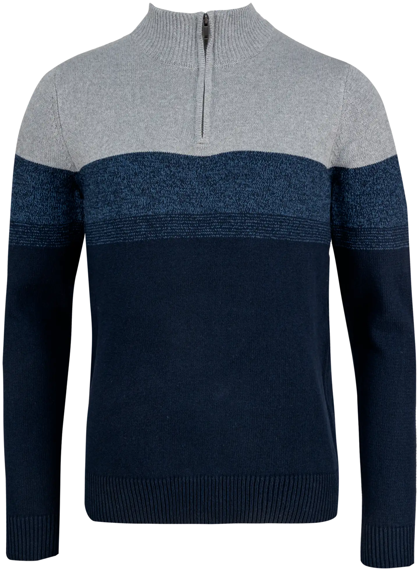 TEX miesten neulepusero half-zip I967113 - Navy - 1