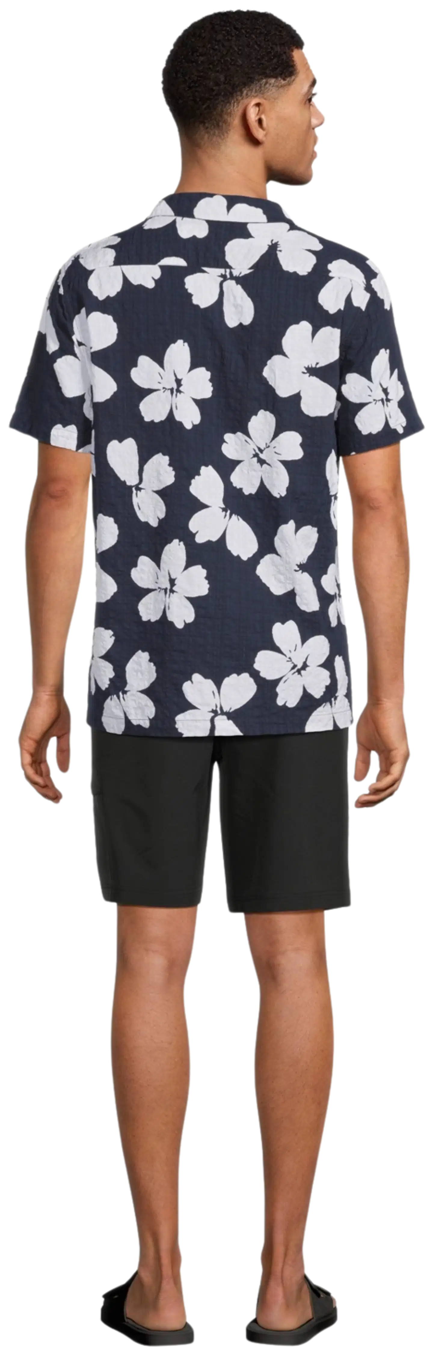 TEX miesten Hawaii-paita I274959 - NAVY DARK - 3