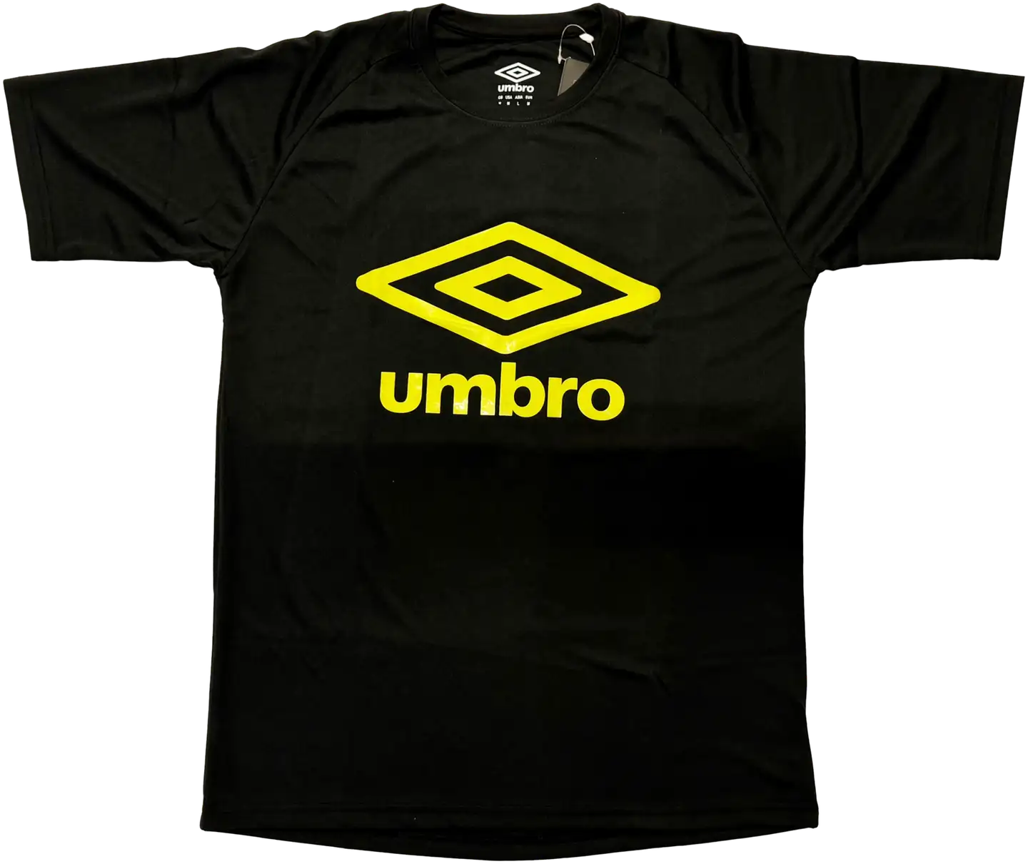 Umbro lasten lyhythihainen treenipaita Alain - BLACK/LIME