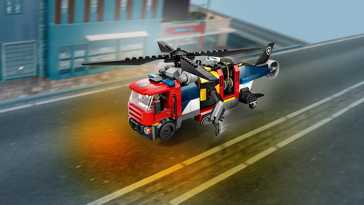 LEGO® City Great Vehicles 60462 Helikopteri, paloauto ja sukellusvene yhdessä - 7