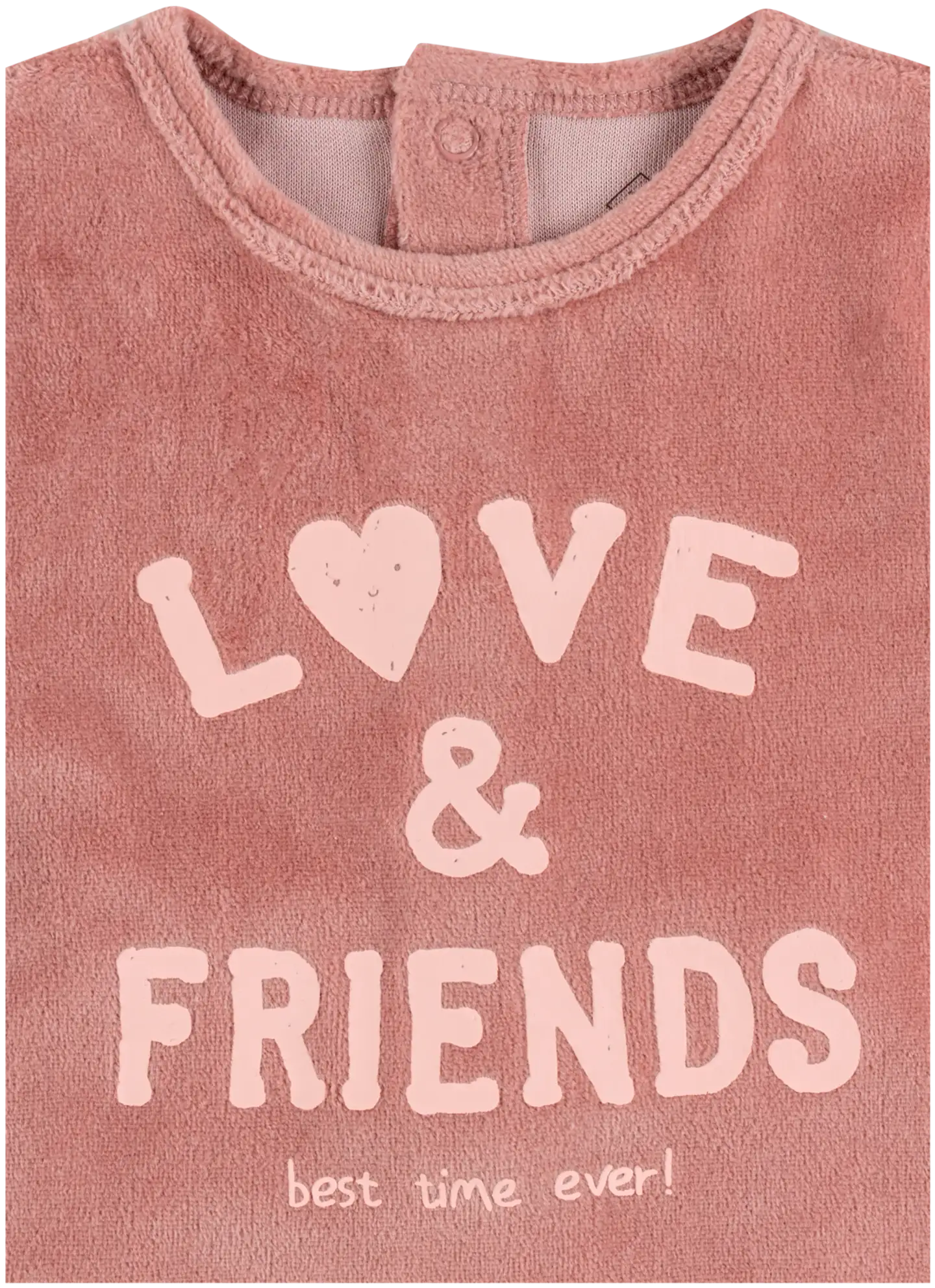 TEX BABY vauvojen velourpyjama Love & Friends - PINK DARK - 3