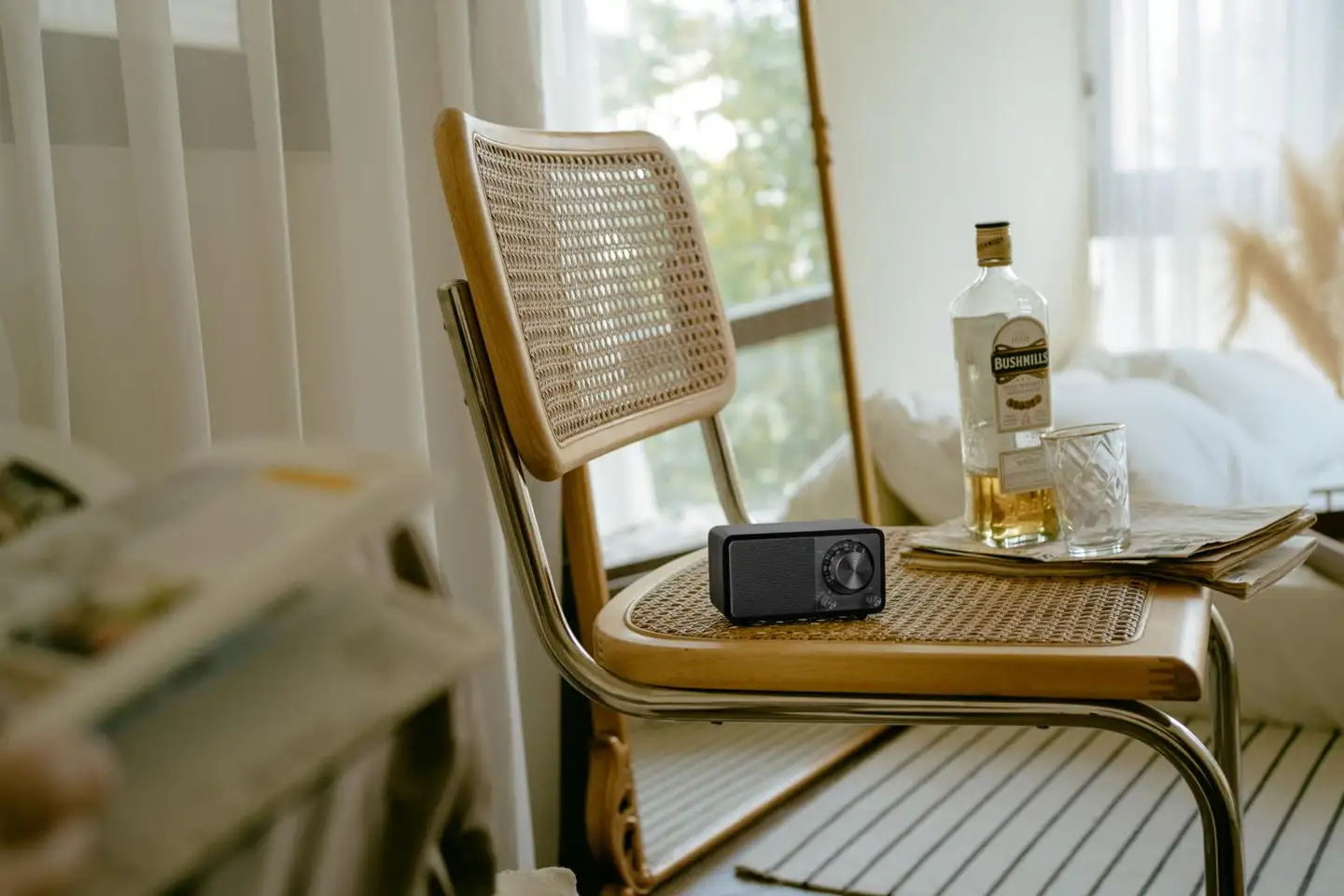 Sangean WR-7 Plus Bluetooth pöytäradio, tumma tammi - 9