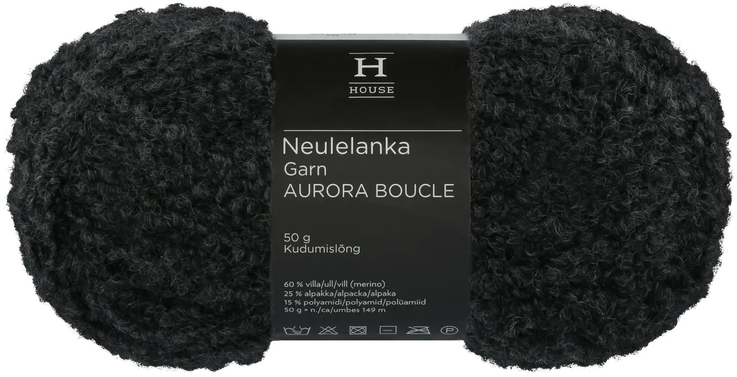 House lanka Aurora boucle 50 g antrasit melange