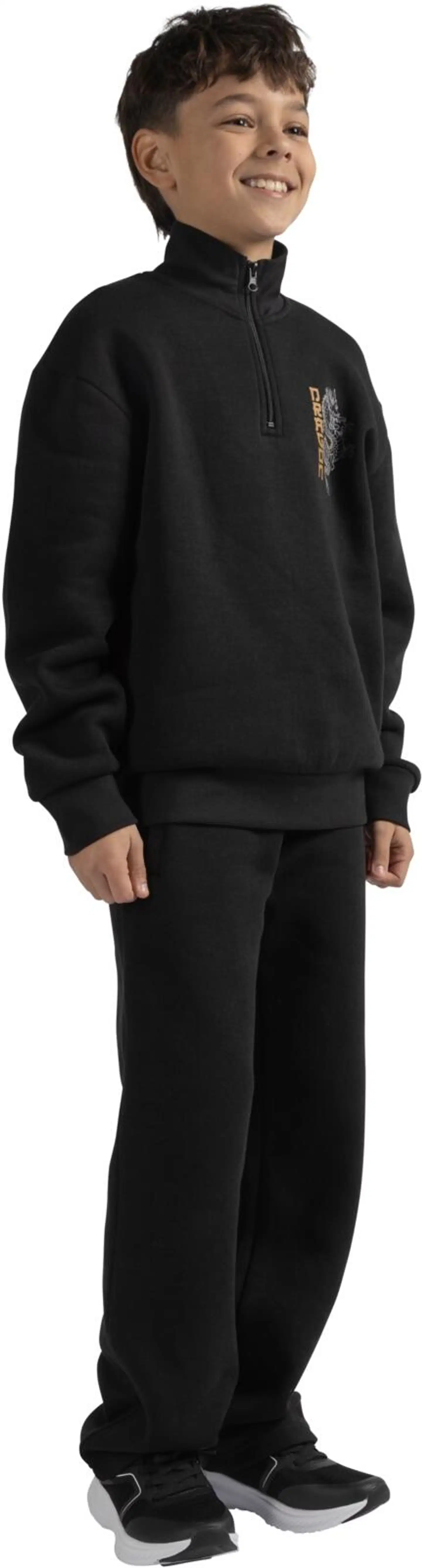House lasten collegepusero, jossa harjattu sisäpinta 23PH292603 - Black - 5