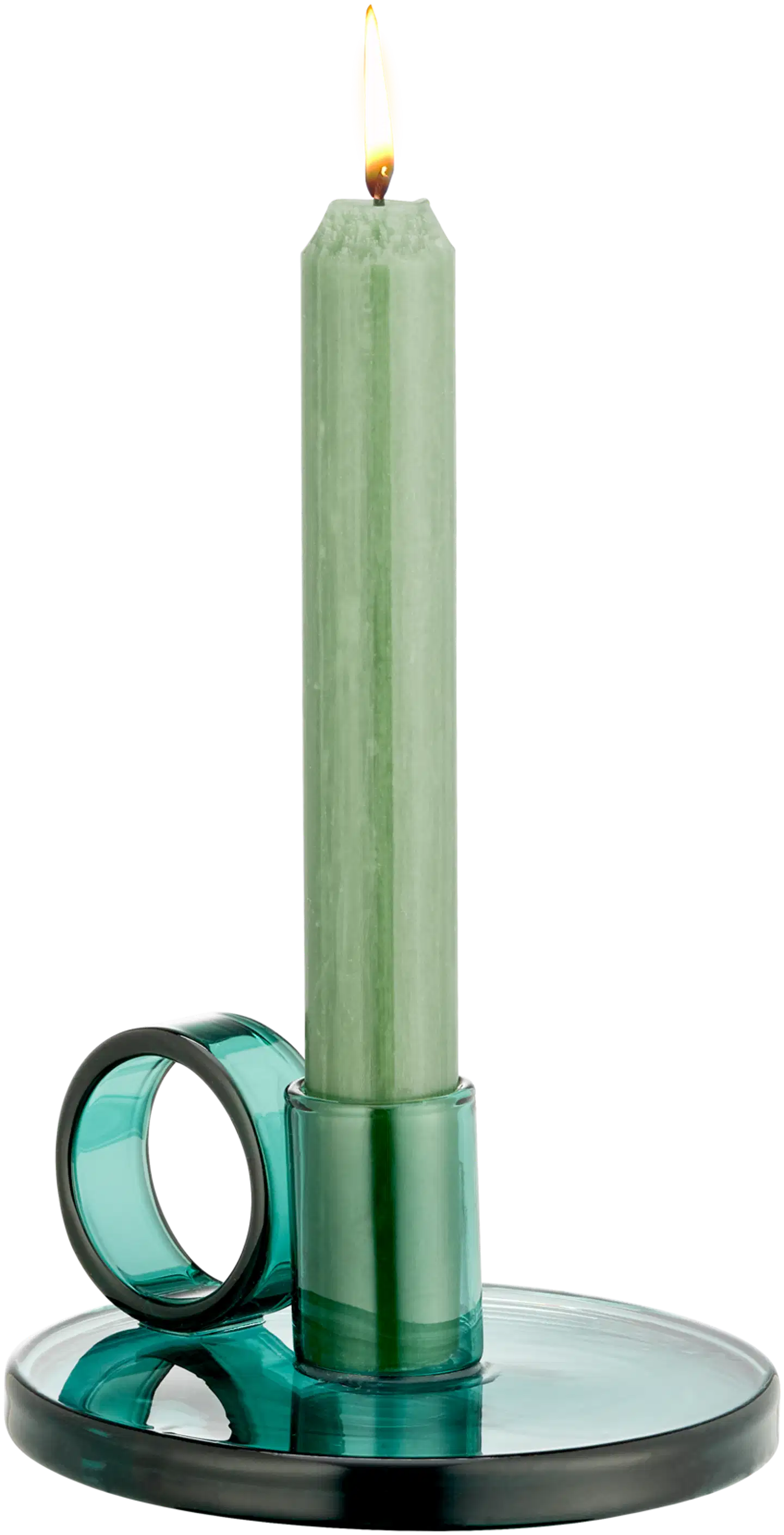 Muurla kynttilänjalka Loop sinivihreä 5,5cm - 3