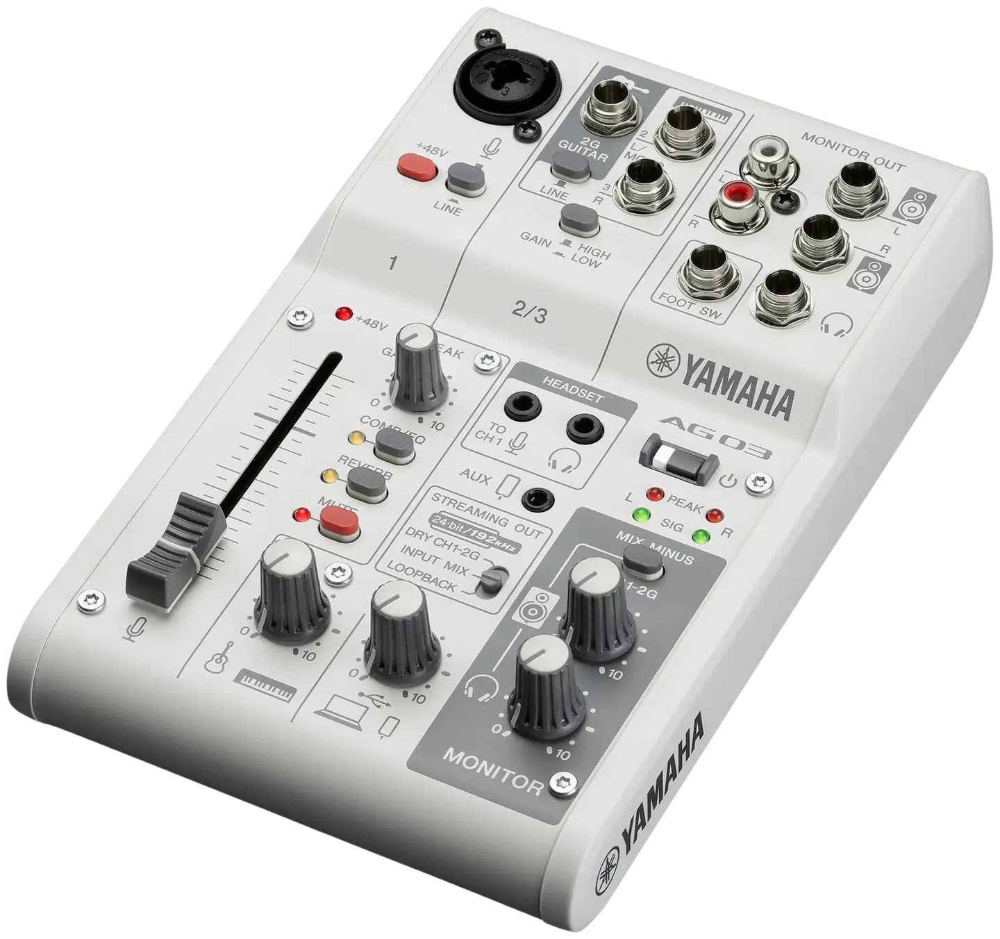 Yamaha livestriimausmikseri AG03mk2W - 1