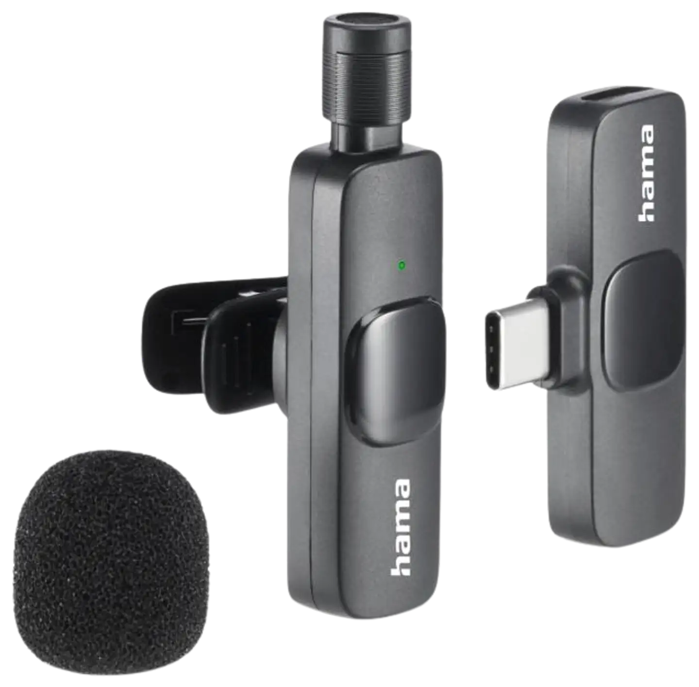 Hama langaton mikrofoni Smart Wireless Lavalier USB-C - 4