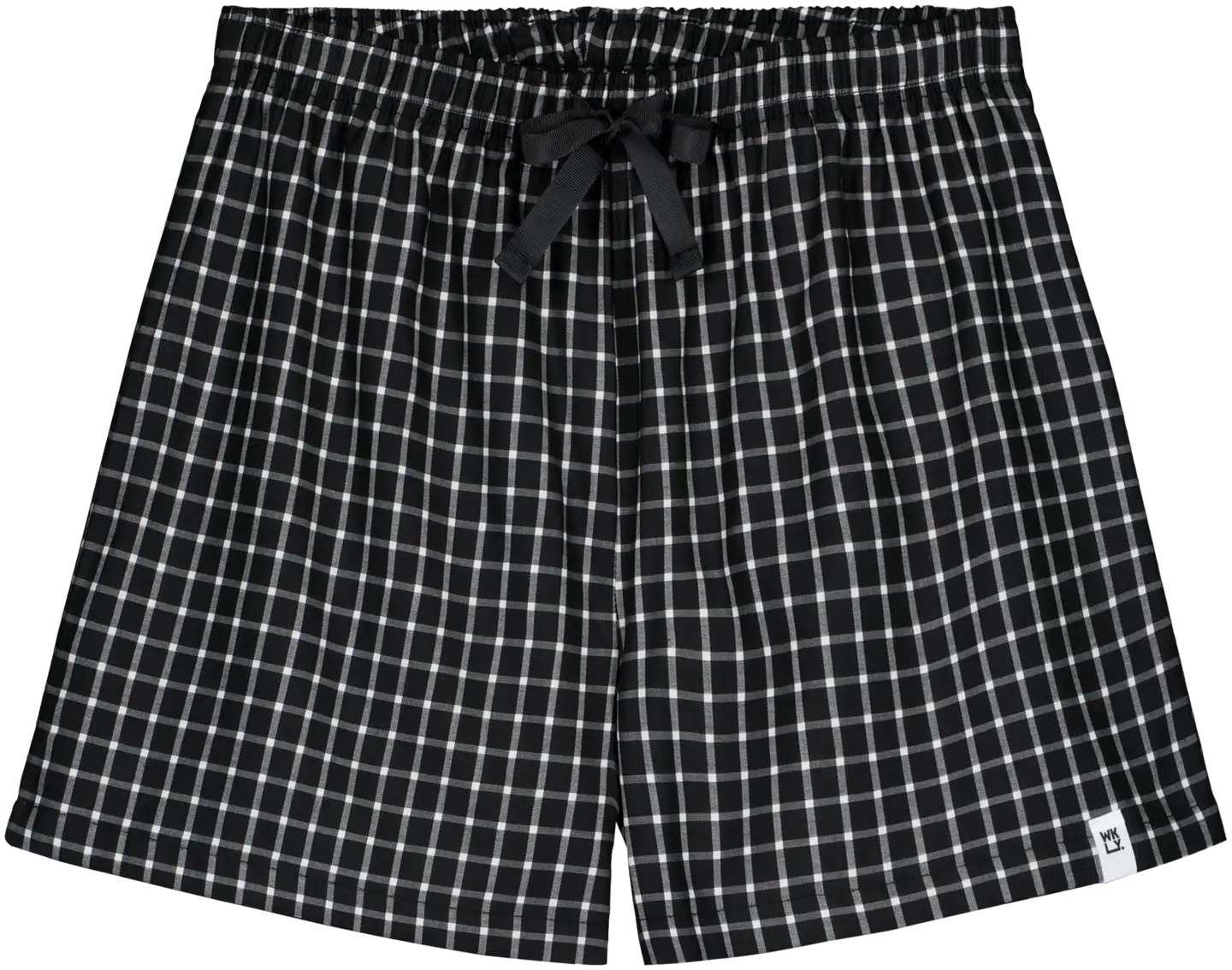 WKLY. naisten pyjamashortsit 212W042631 - black check - 1