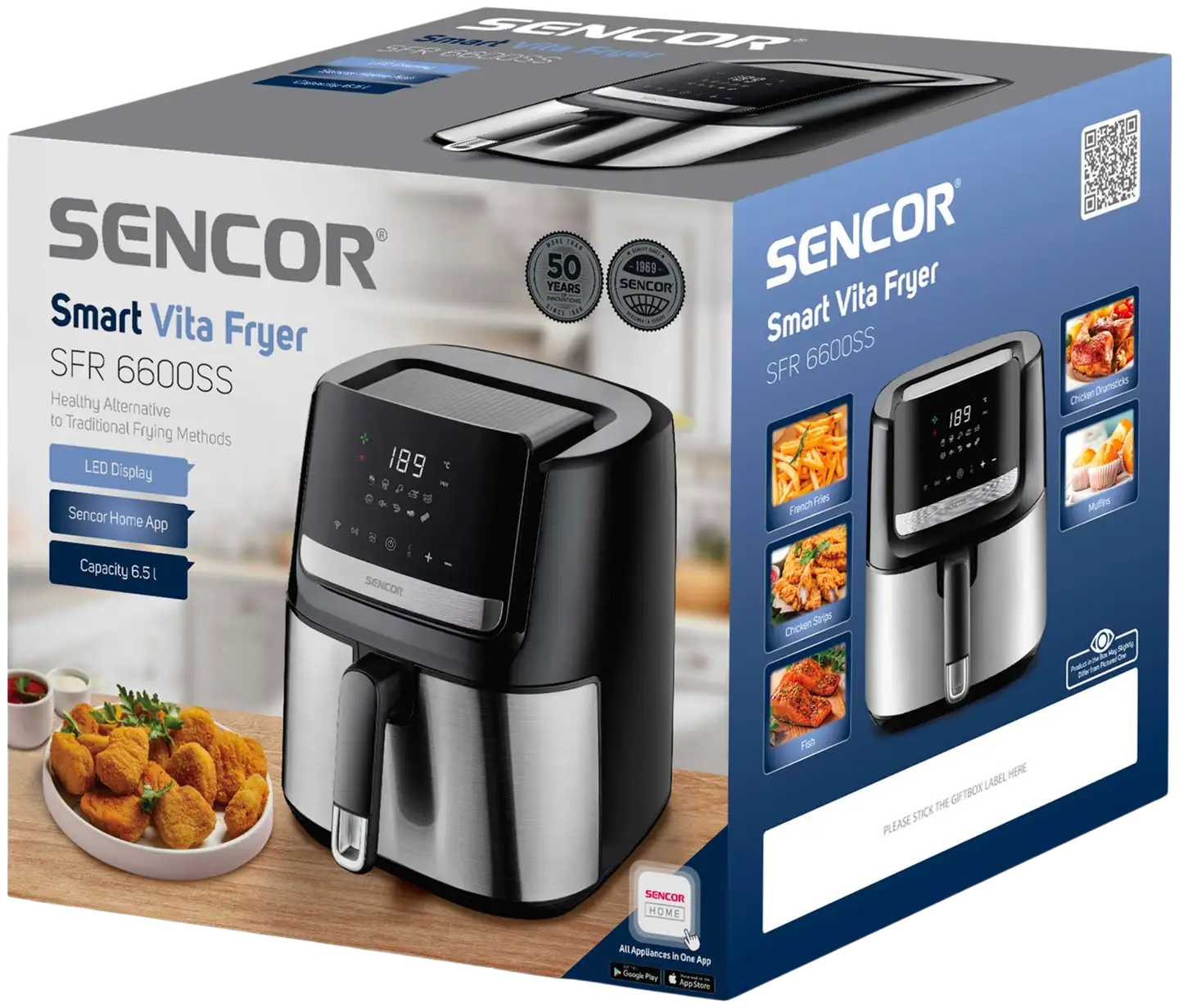 Sencor air fryer kiertoilmakypsennin SFR 6600SS - 9