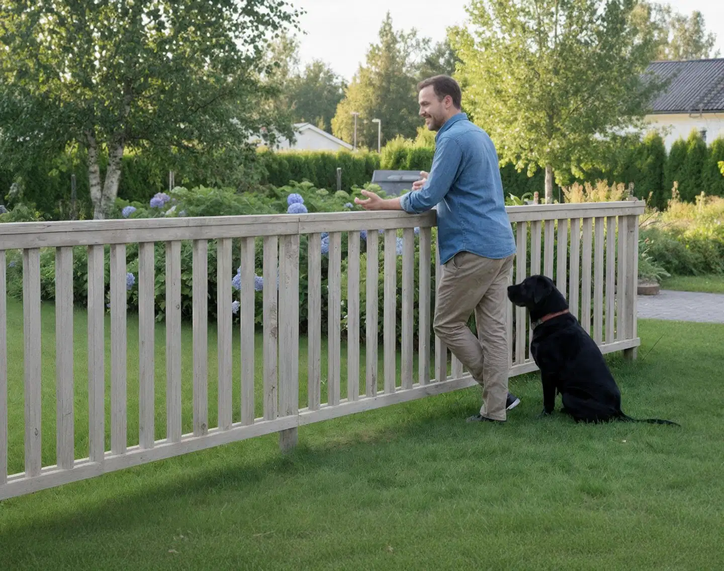 Miljöörakennus aitaelementti pysty rima, vh, 180x80x9,5 - 4