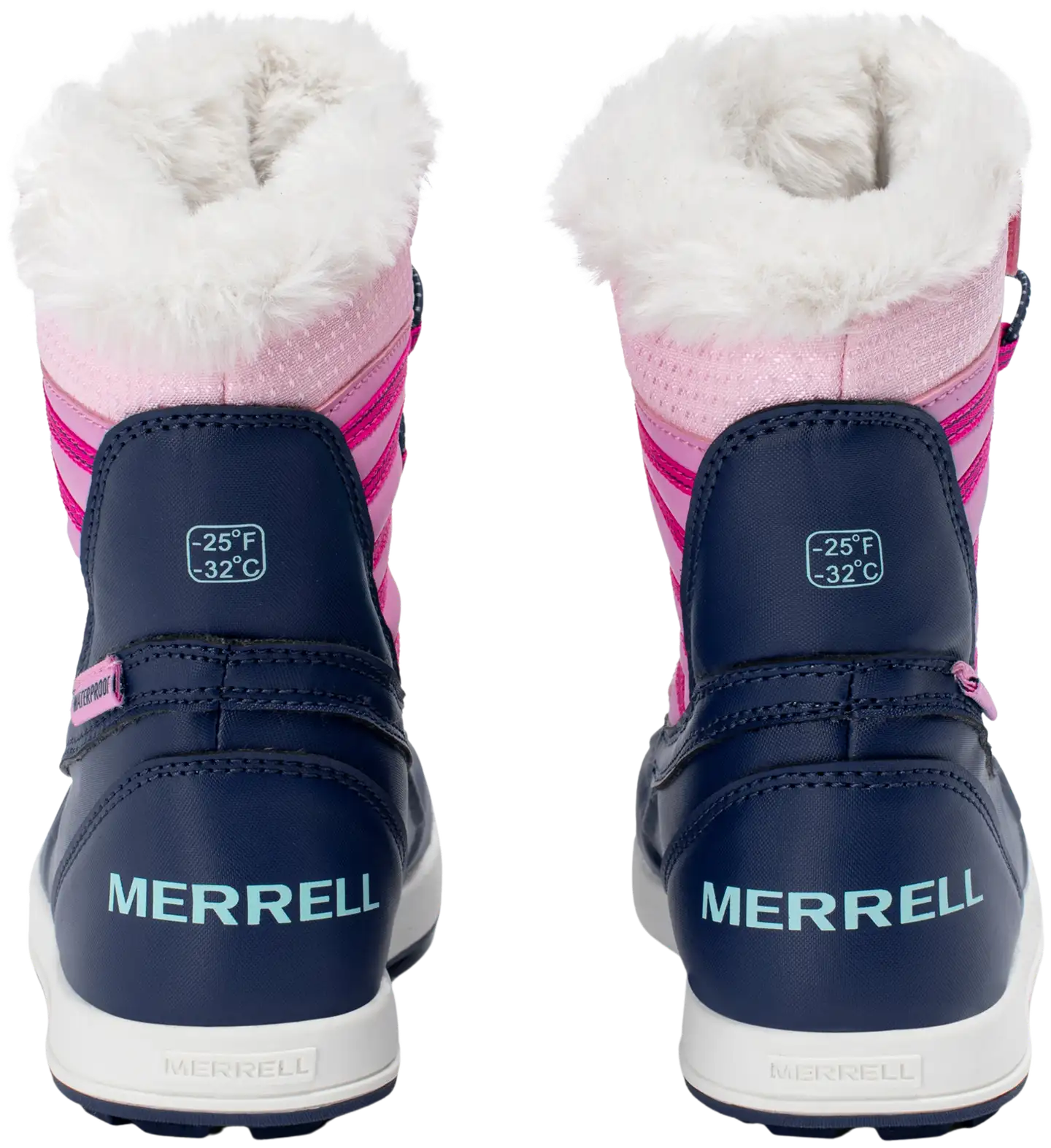 Merrell lasten vedenpitävä talvikenkä Snow Bank 5.0 - Navy/Pink - 5