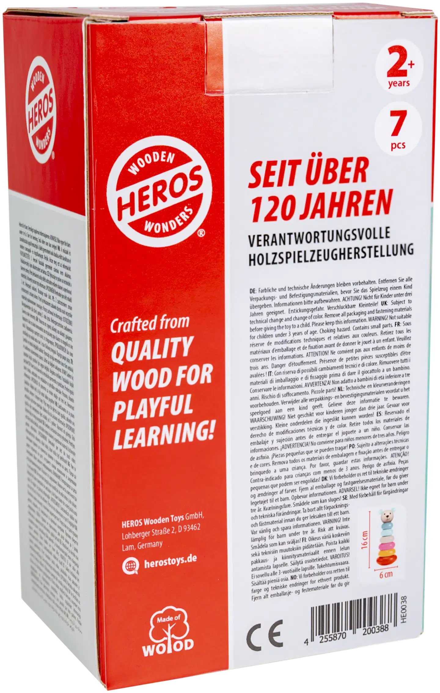 Heros Puulelu Play and Learn pieni pinottava torni - 4