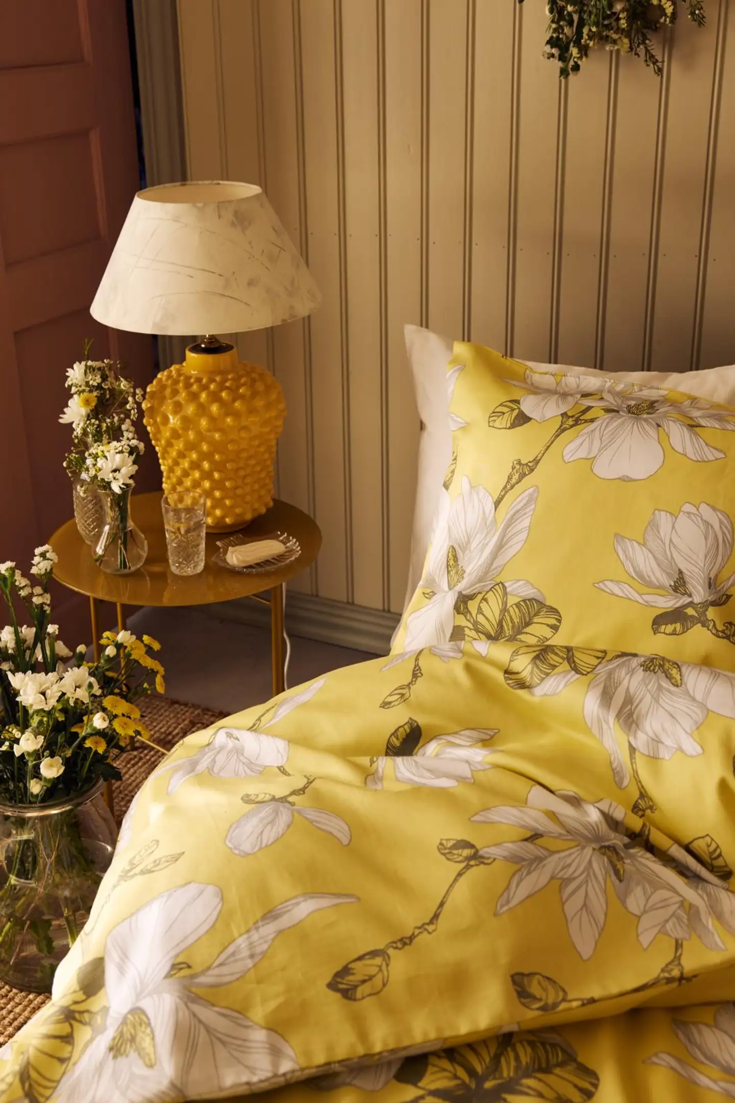 Finlayson satiini pussilakanasetti Magnolia 150X210+50X60 keltainen - 3