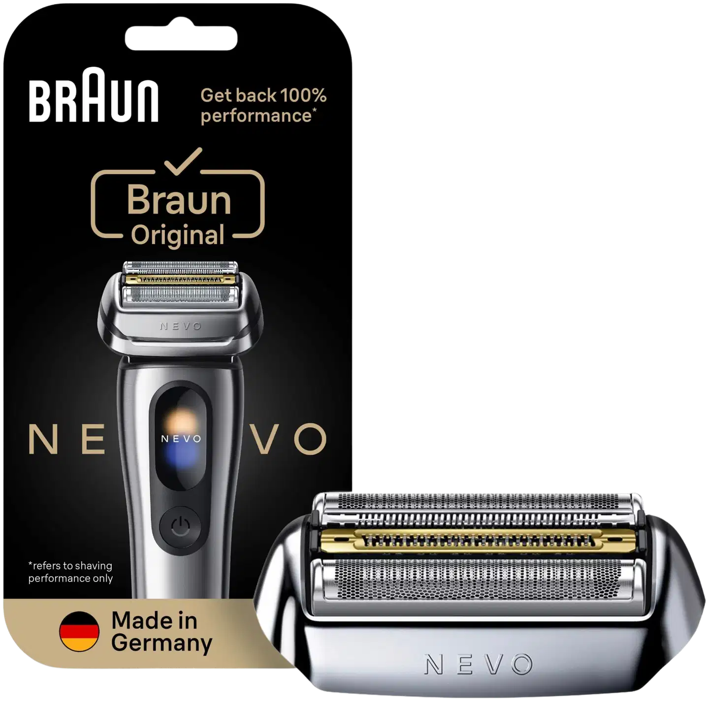 Braun NEVO parranajokoneen vaihtoajopää hopea - 1