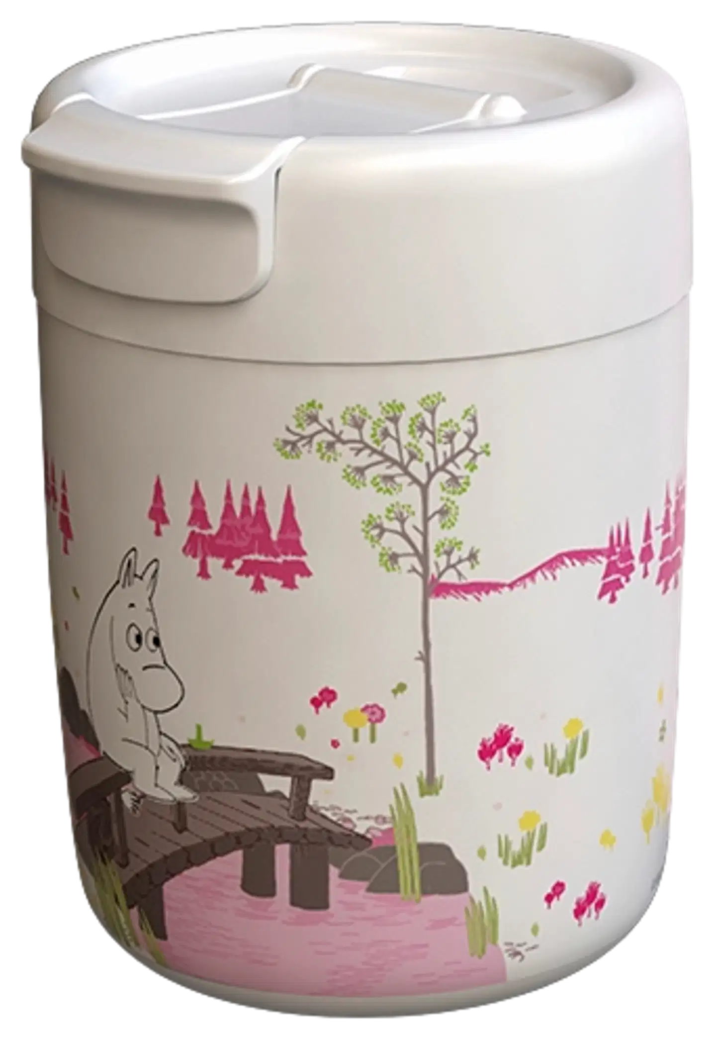 Muumi termosmuki 320 ml valko-pinkki - 1