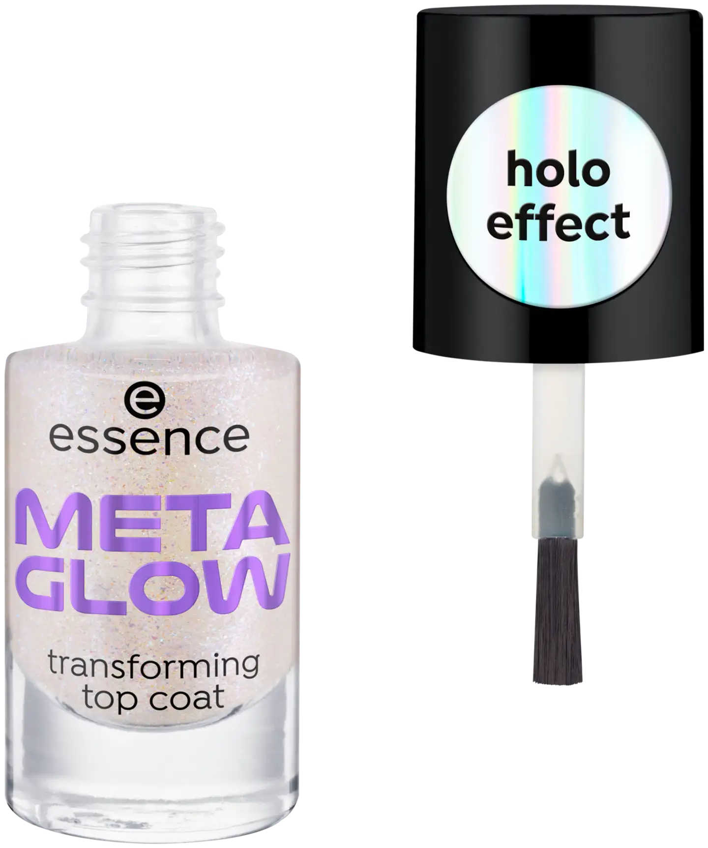 essence META GLOW transforming top coat 8 ml - 2