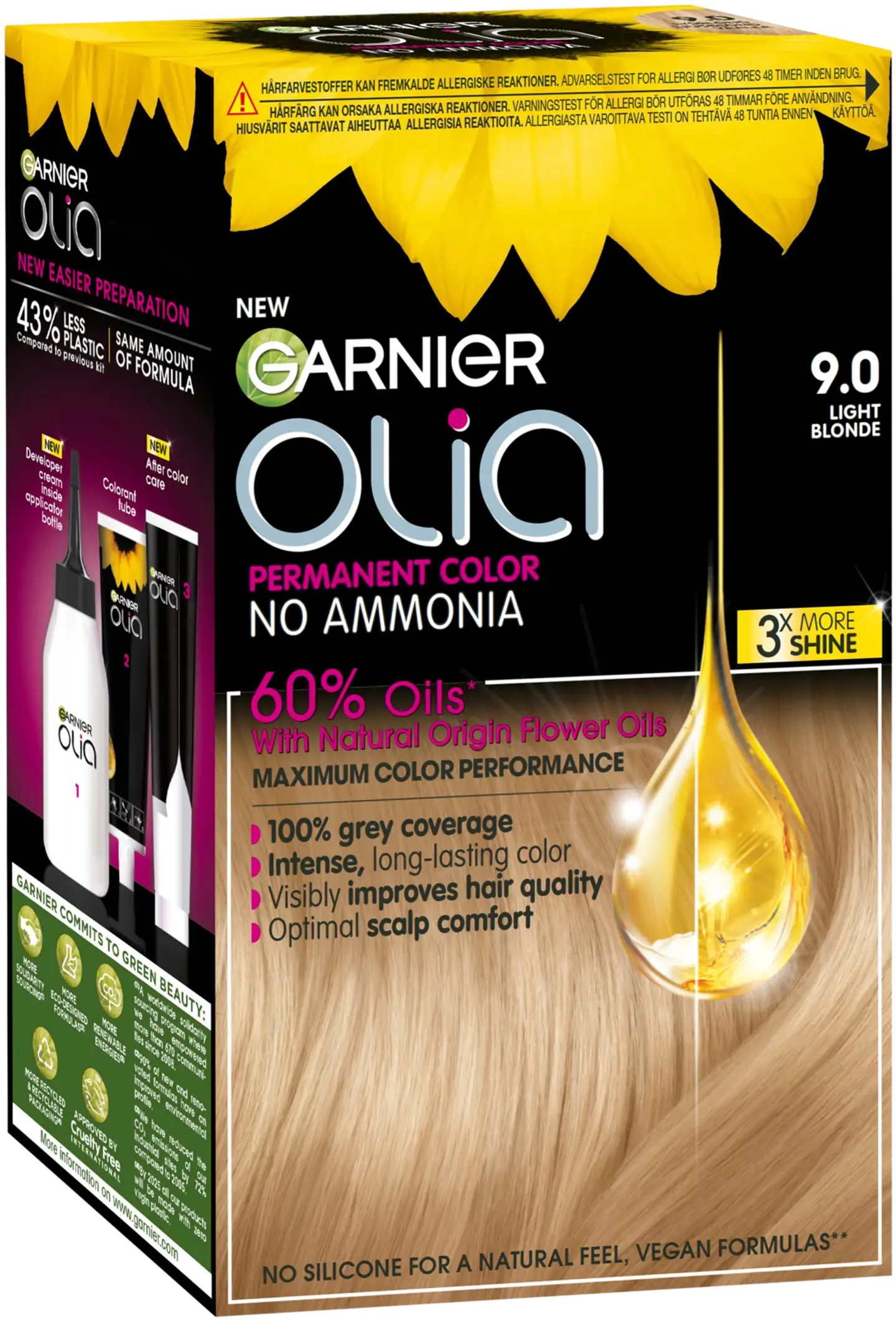 Garnier Olia 9.0 Light Blonde kestoväri 174ml - 2