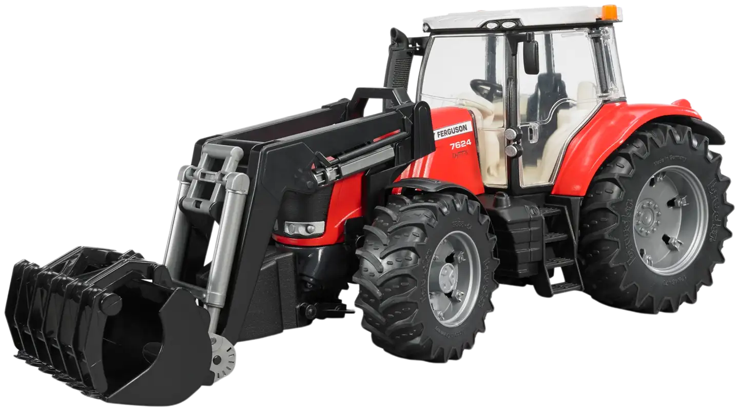 Bruder Massey Ferguson 7624 traktori etukuormaajalla