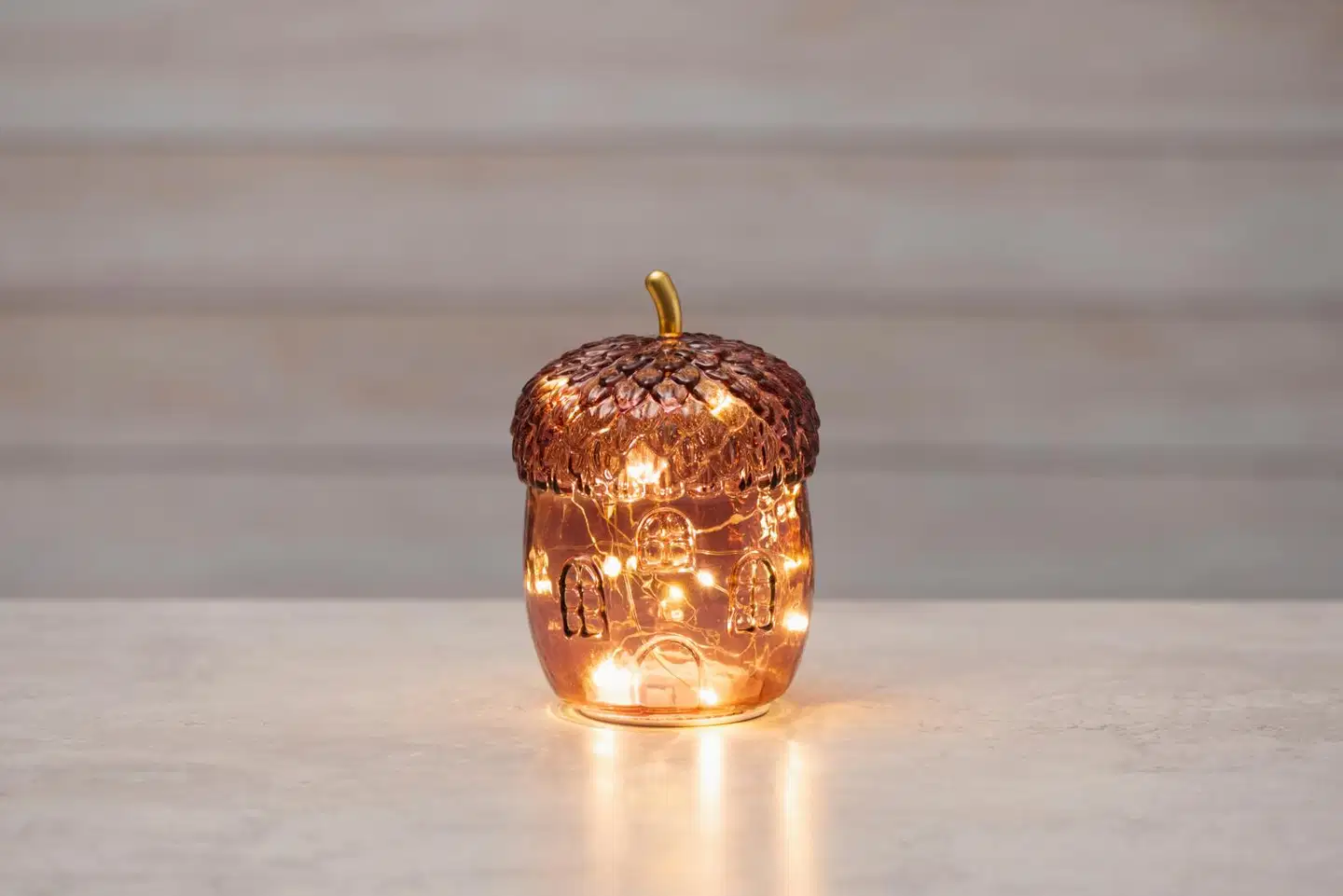 Finnlumor Led-koristevalo Tammenterho 16 cm, amarantluumu - 2