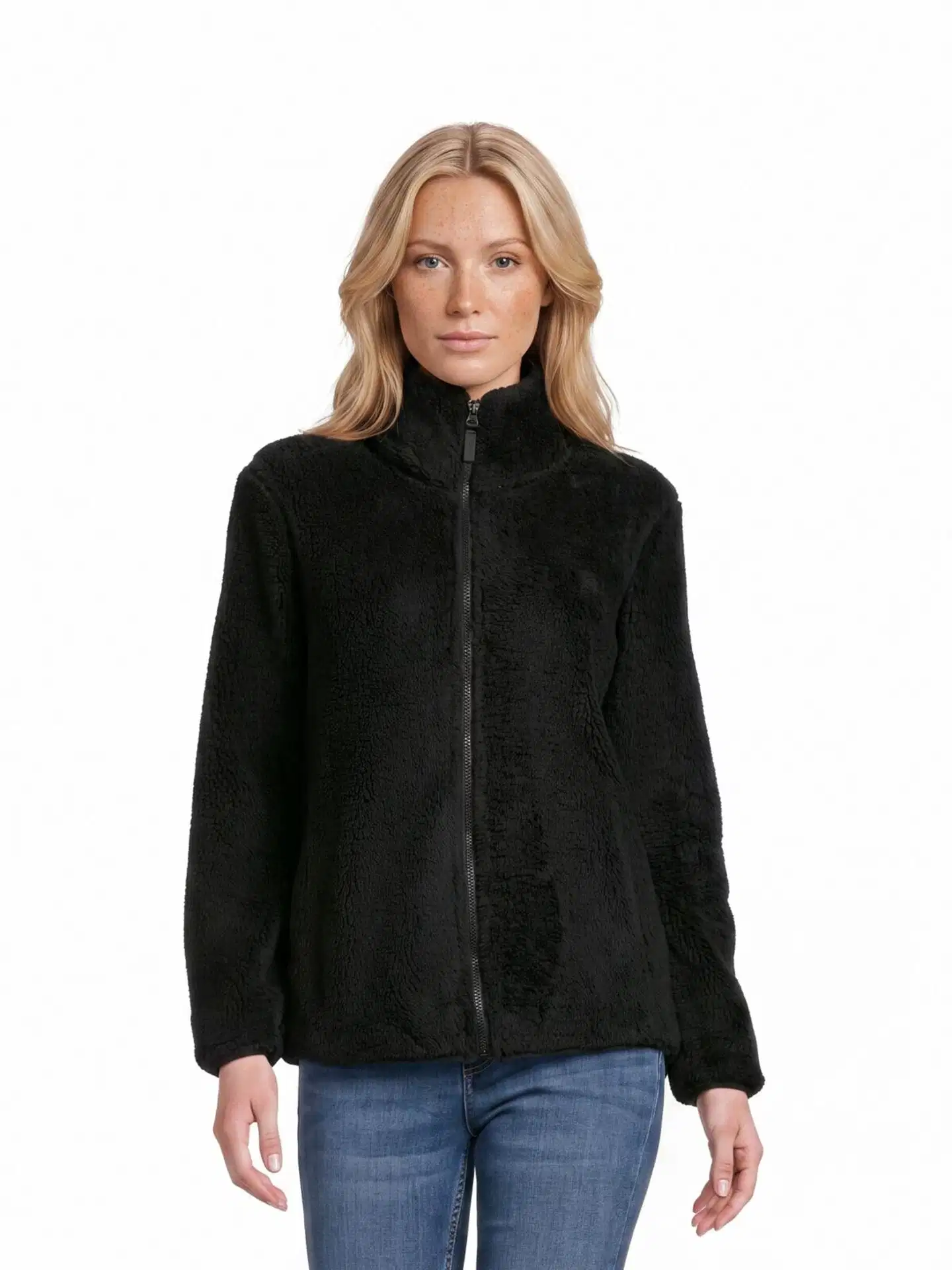 House naisten fleecetakki sherpa YLJ4610 - Black - 1