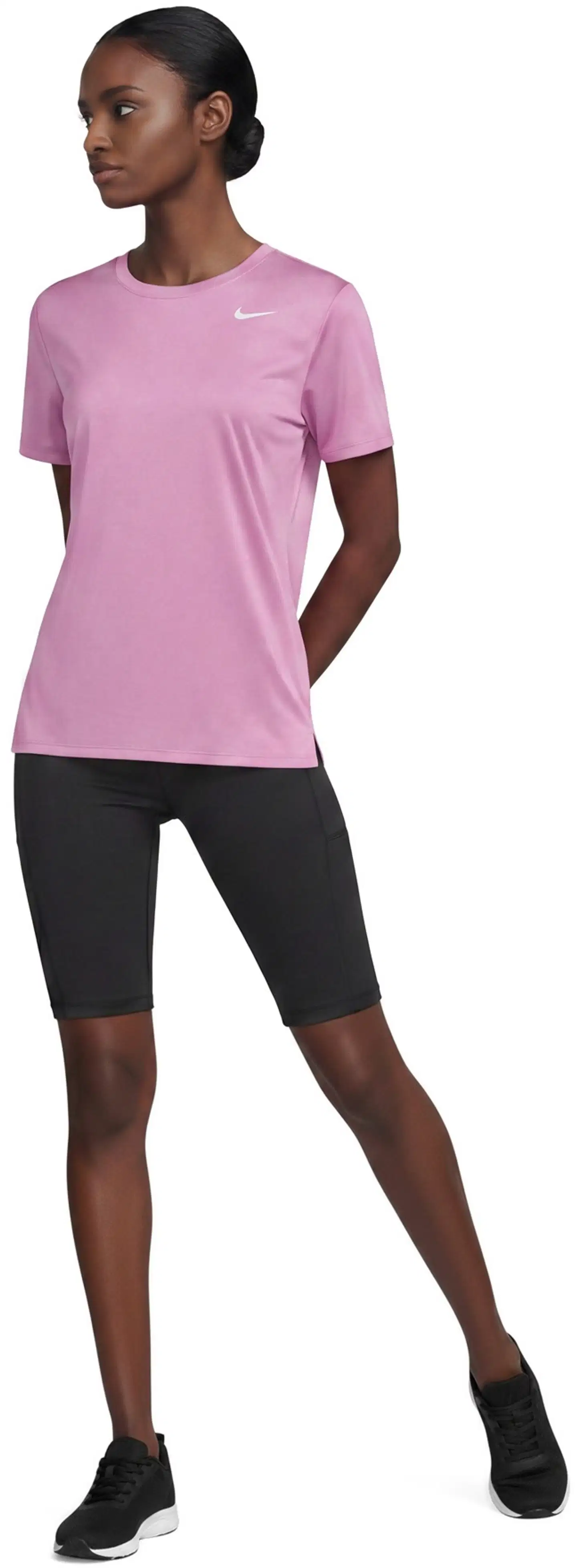 Nike naisten lyhythihainen treenipaita DX0687-504 - Pinkki - 4