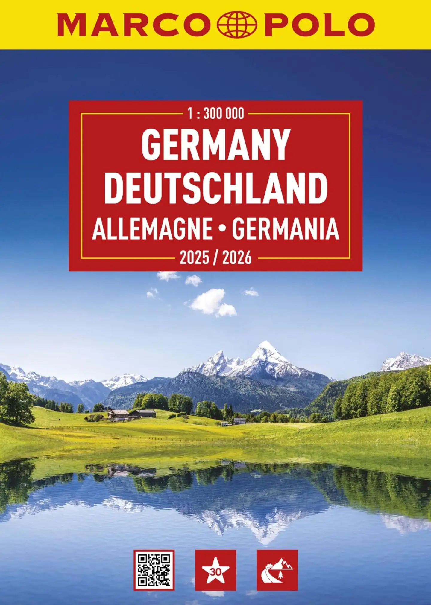 Germany - Marco Polo Road atlas - Saksa tiekartasto 1:300 000