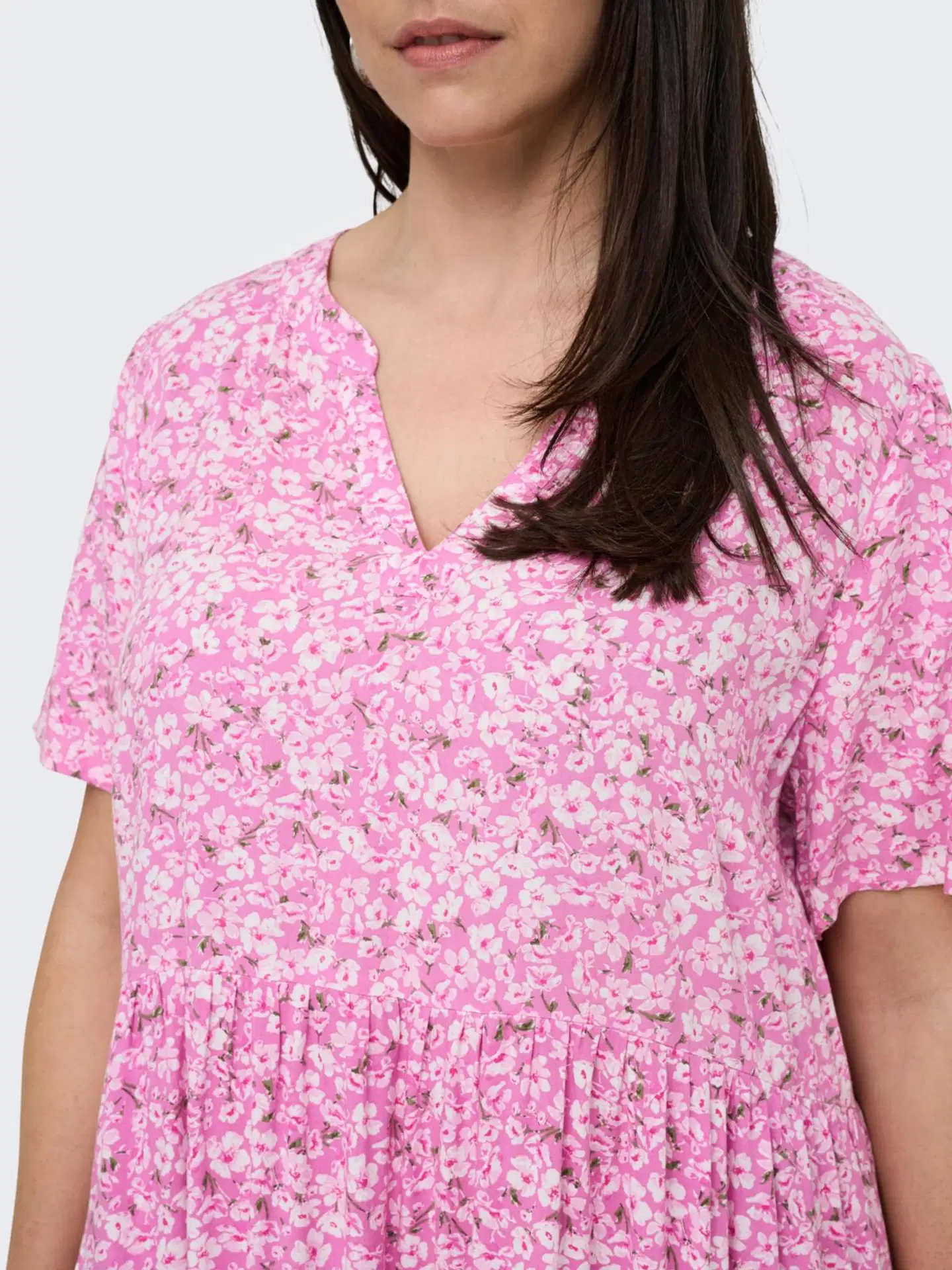 ONLY CARMAKOMA naisten tunika Carzally - Fuchsia pink - 2