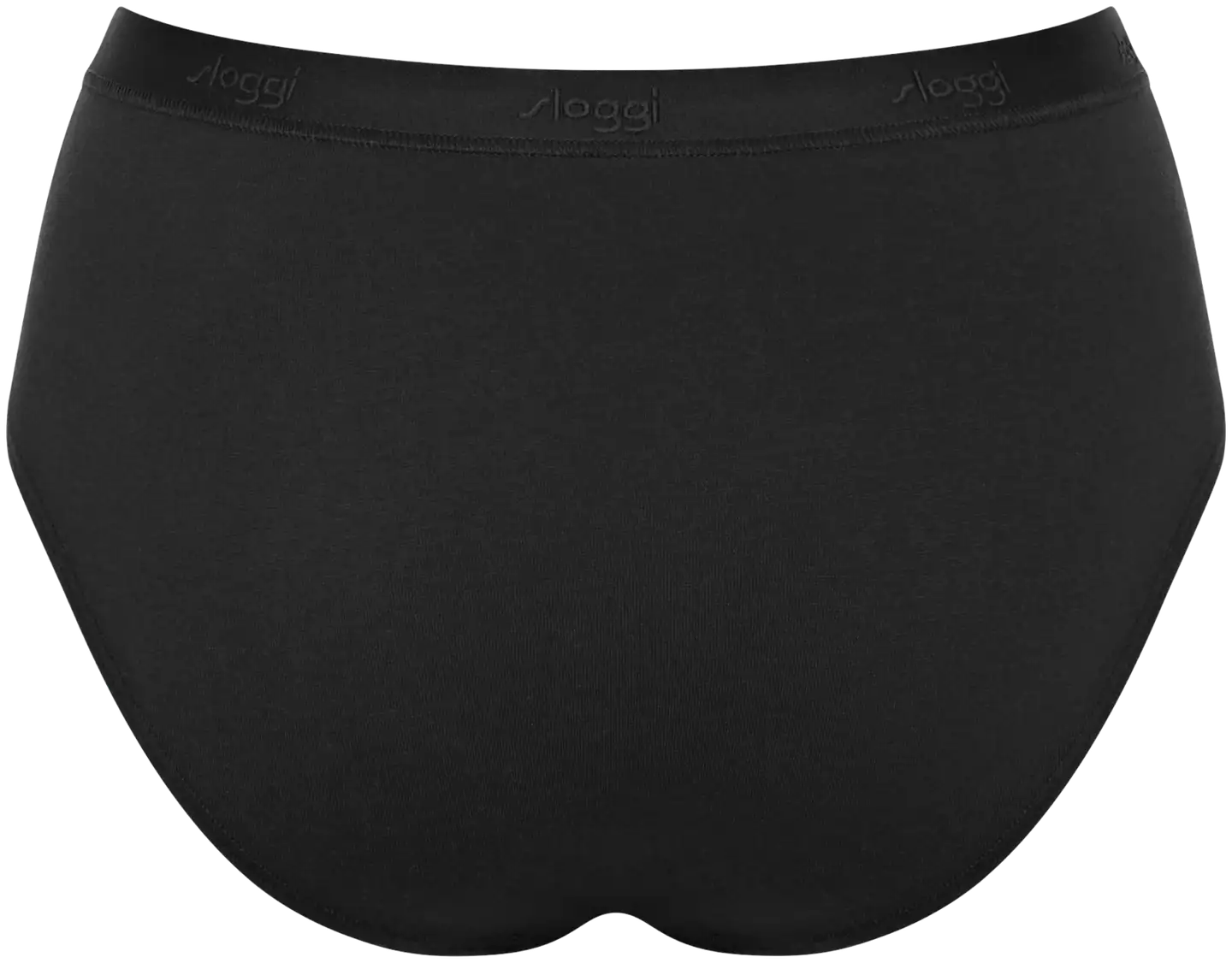 Sloggi naisten alushousut go casual h midi 2-pack - BLACK - 3