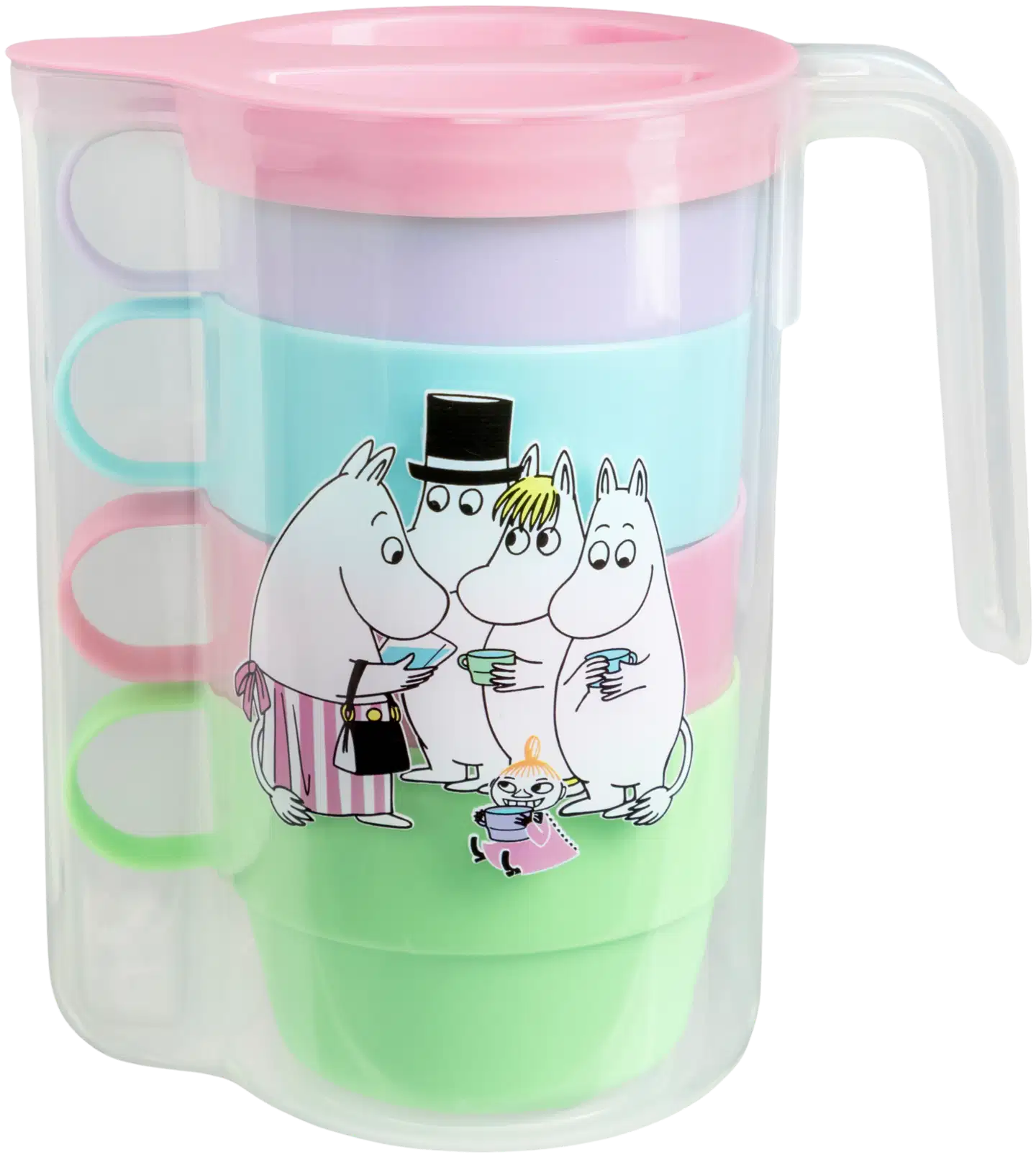 Martinex Muumi pikniksetti kannu ja 4 mukia - 1