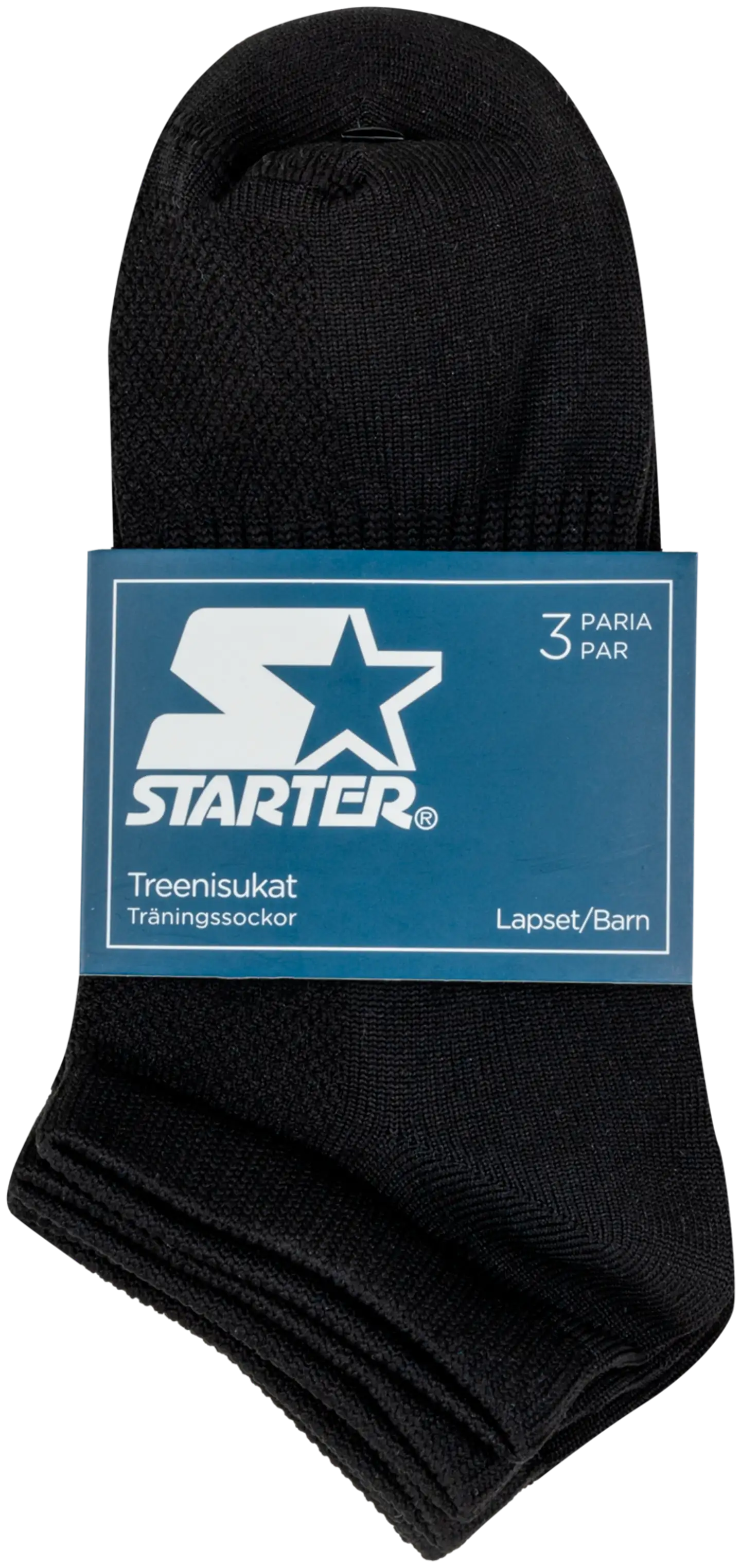 Starter lasten treenisukat 234S250304 3-pack - BLACK - 2