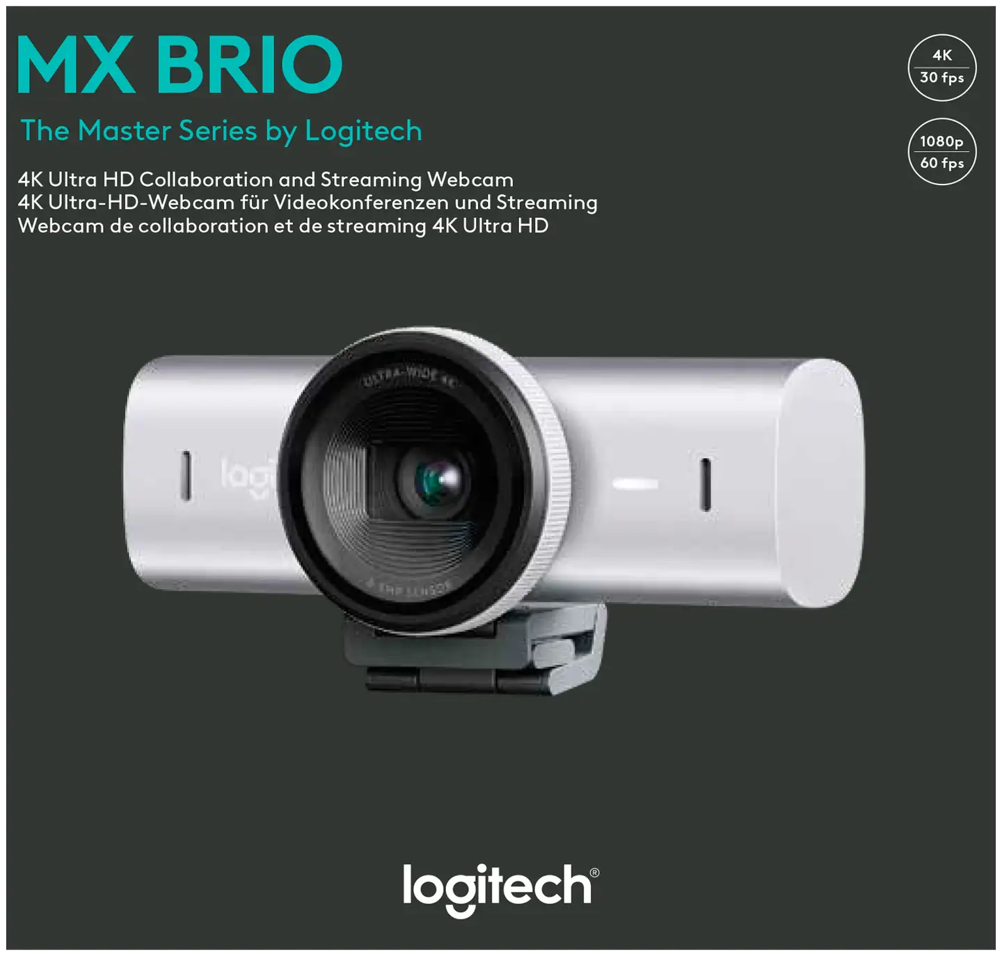 Logitech web kamera MX Brio UHD 4K - 11