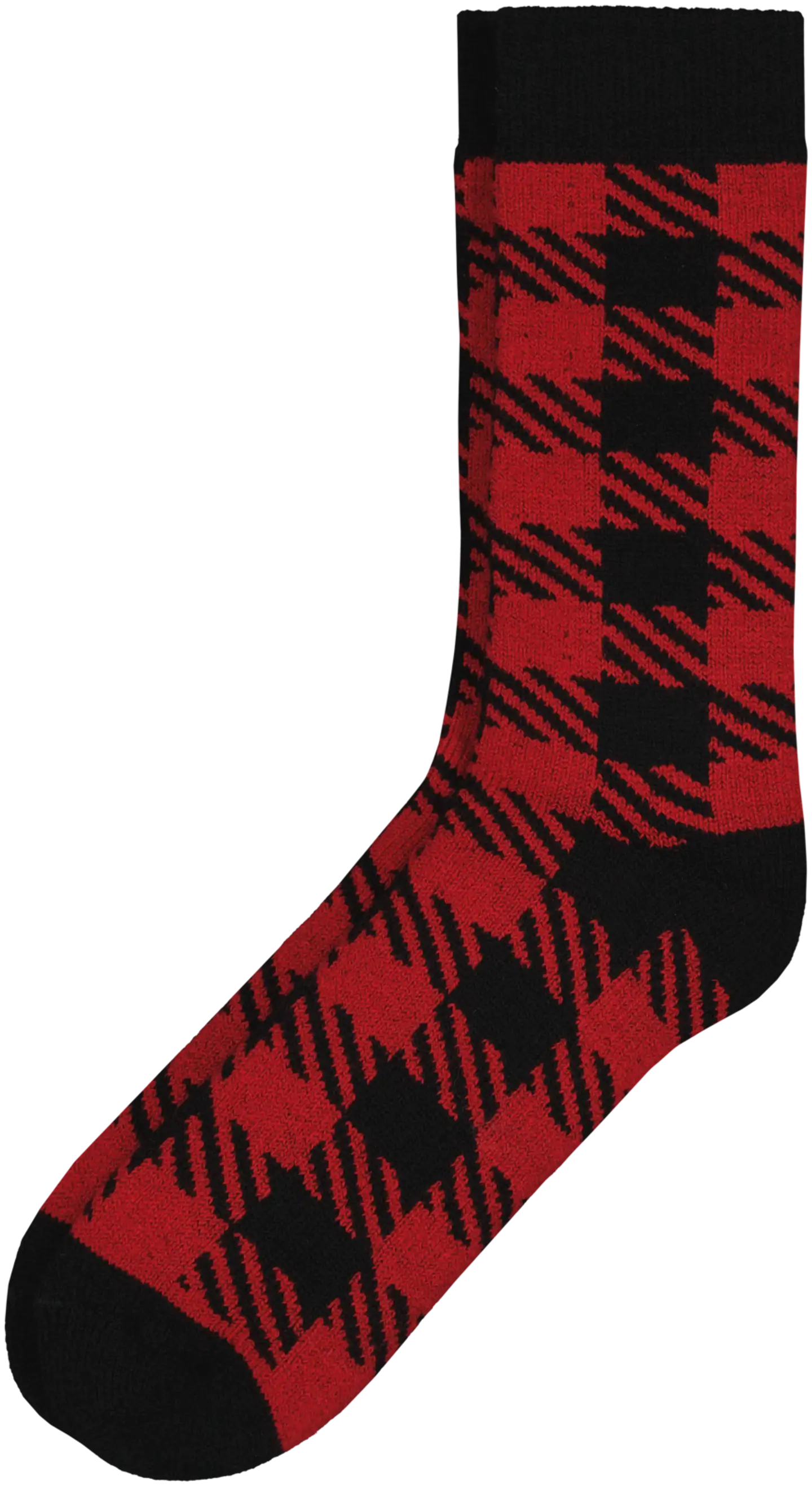 WKLY. miesten pehmeät sukat 193W322502 - BLACK/RED