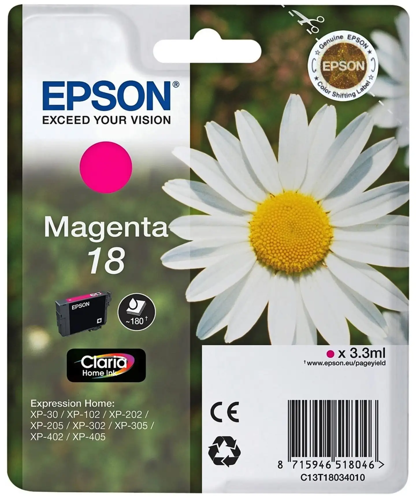 Epson 18 mustepatruuna magenta